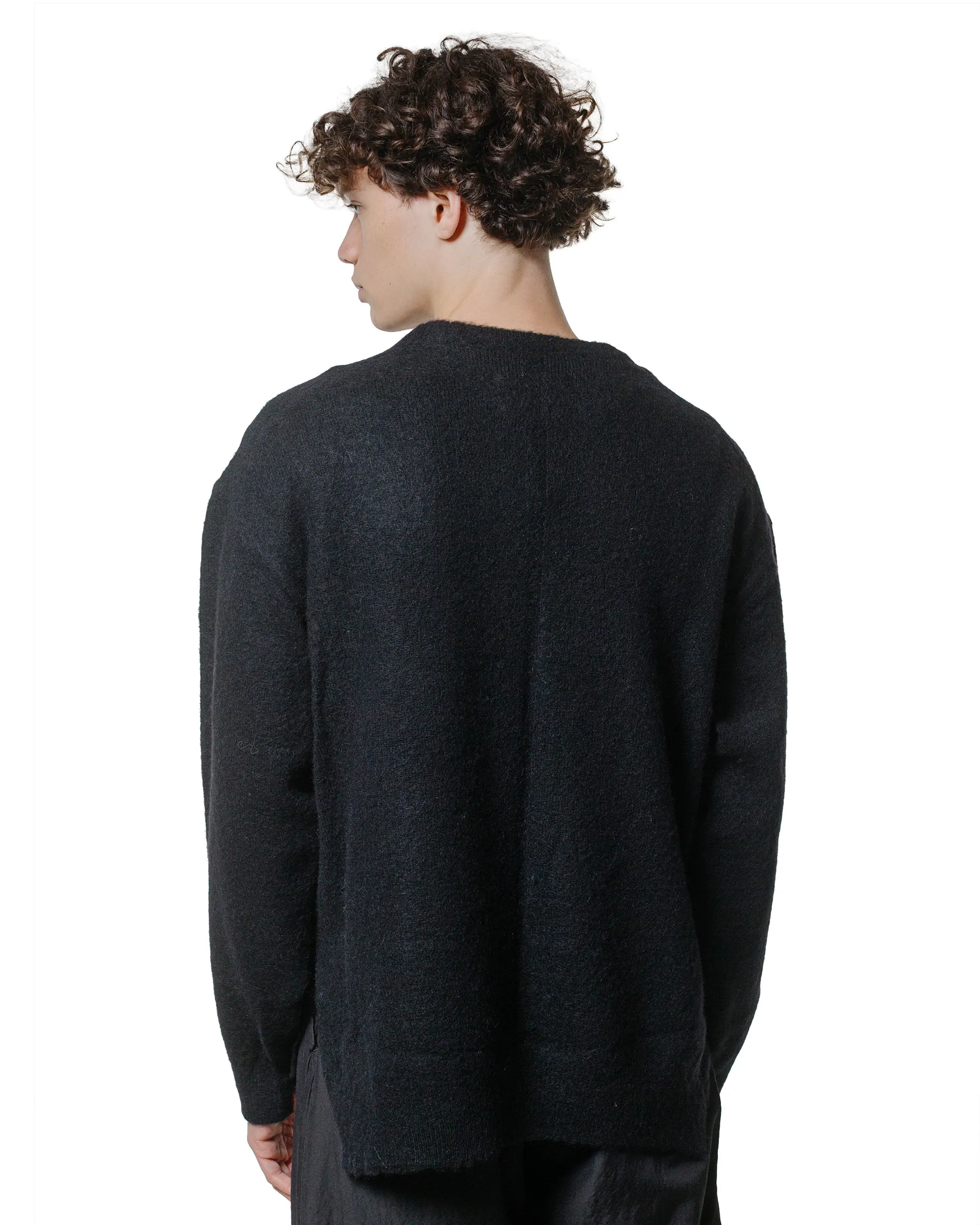 ssstein Wool/Alpaca Milled Knit Crew Neck LS Black sold by Lost & Found product image thumbnail 4