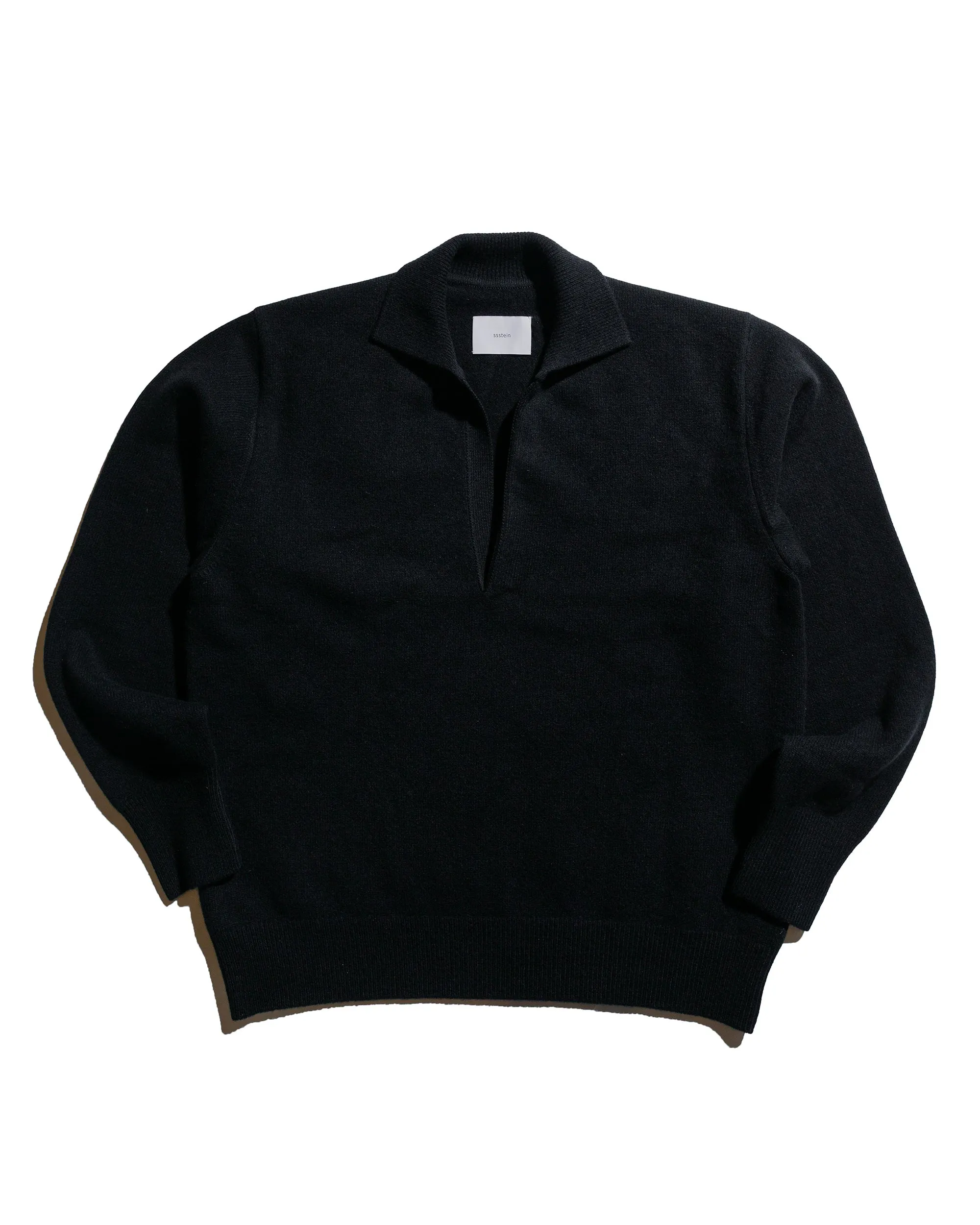 ssstein Extra Fine Wool Knit Skipper LS Black sold by Lost & Found