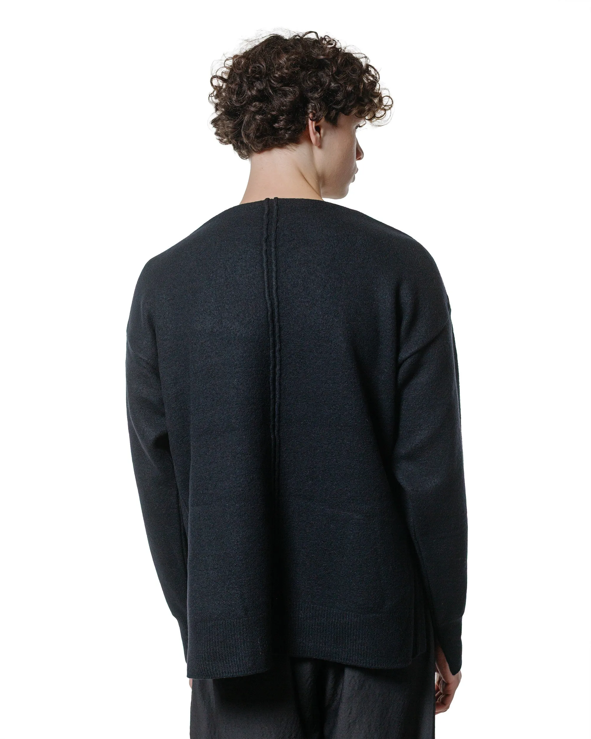 ssstein Extra Fine Wool Knit Boat Neck LS Black sold by Lost & Found product image thumbnail 3