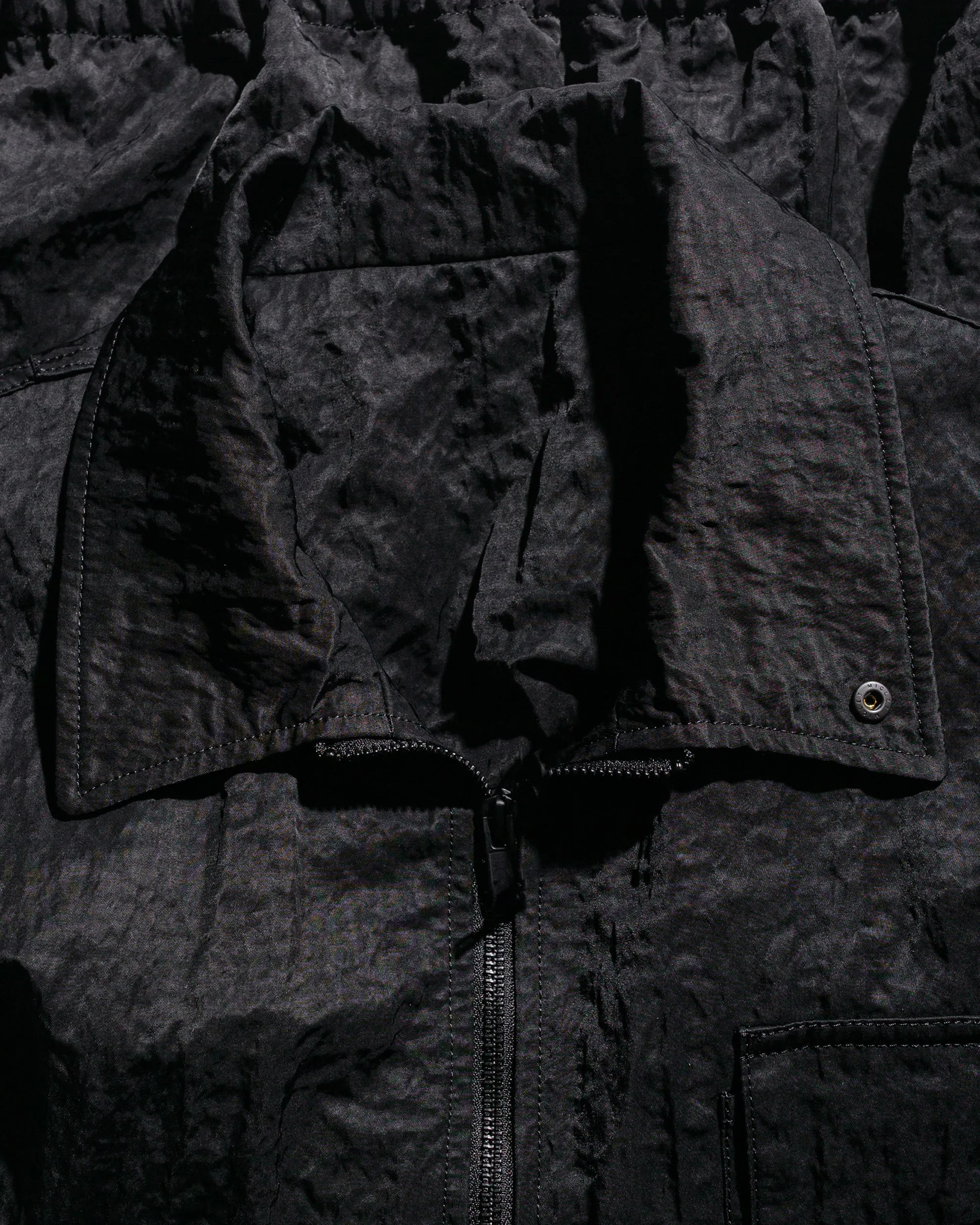 ssstein Bio Washed Nylon Oversized Fight Jacket Black sold by Lost & Found product image thumbnail 5
