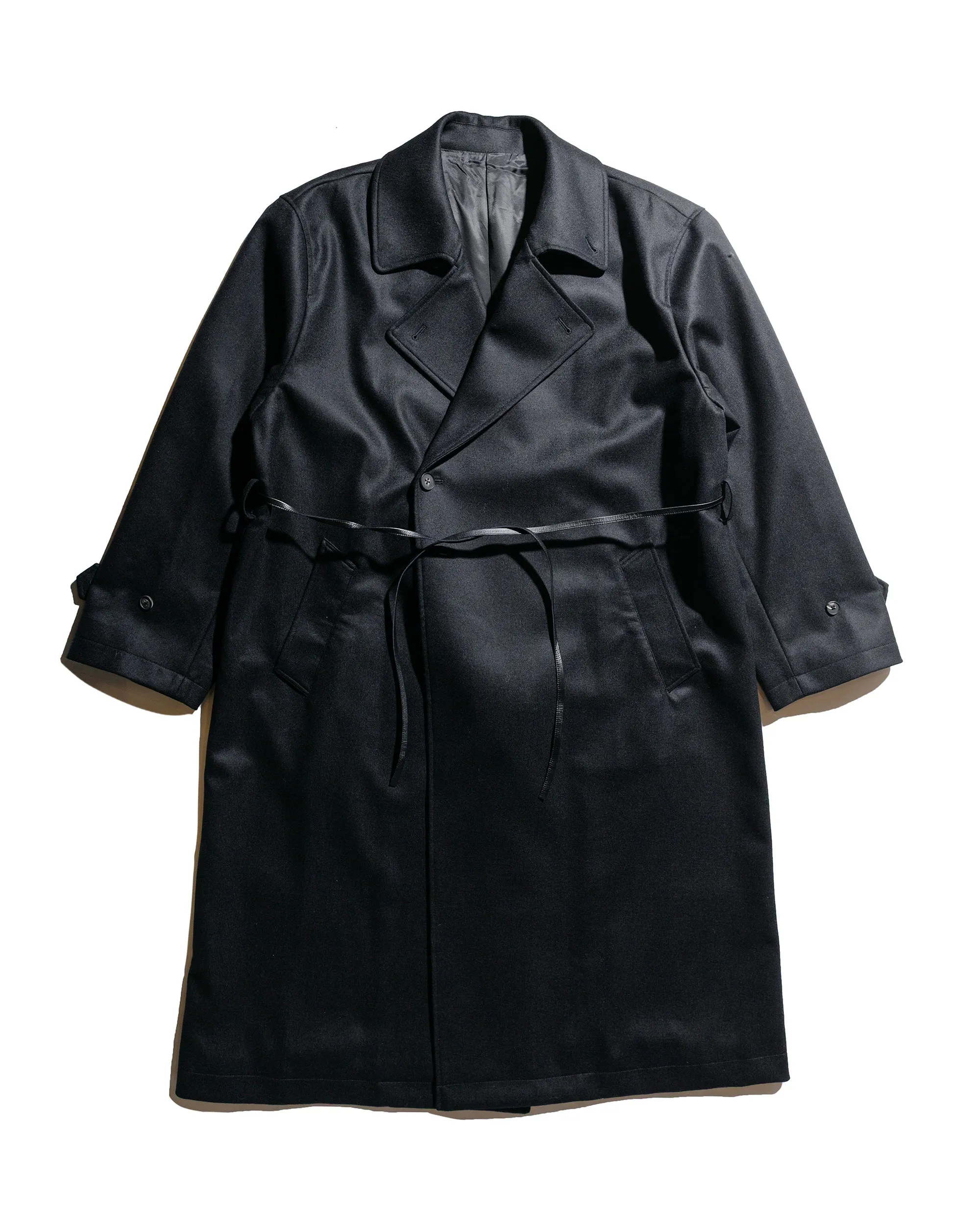 ssstein Oversized Double Breasted Coat Black sold by Lost & Found