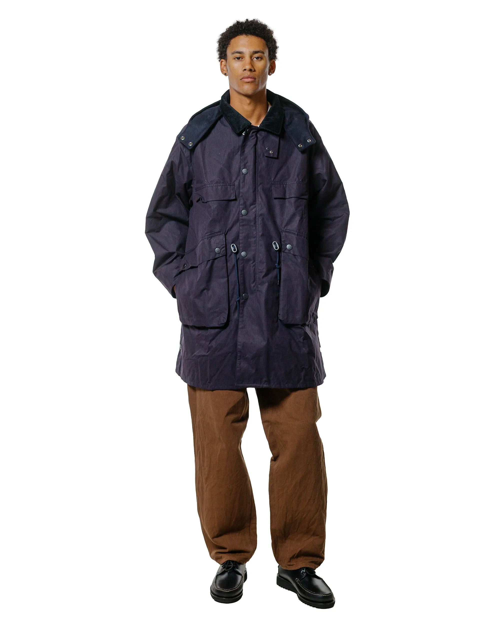 Barbour KAPTAIN SUNSHINE Bedale Casual Field Coat Dark Indigo sold by Lost & Found product image thumbnail 2