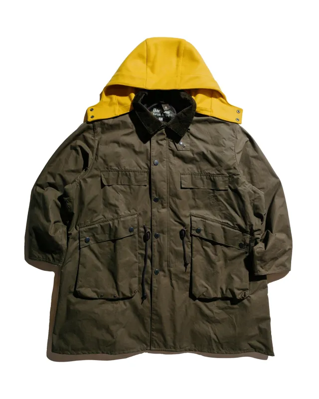 Barbour KAPTAIN SUNSHINE Bedale Casual Field Coat Khaki Brown sold by Lost & Found