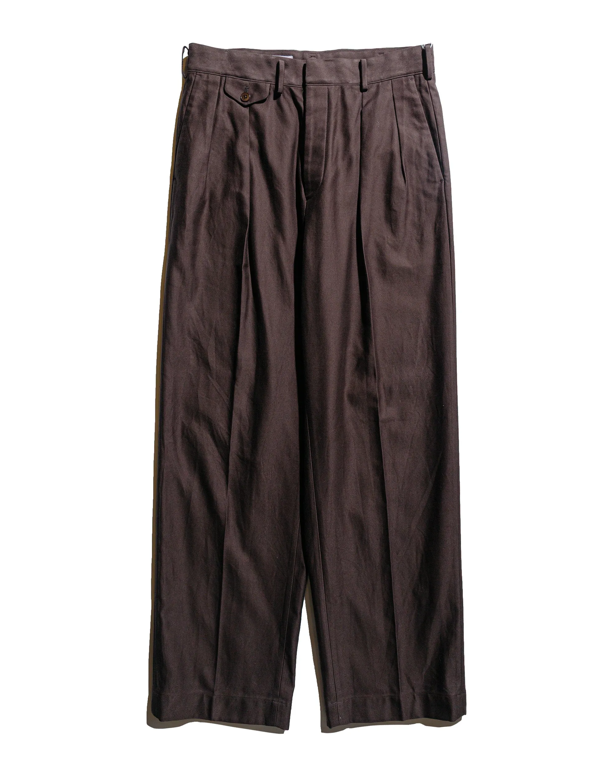 KAPTAIN SUNSHINE Belted Riviera Pants Brown sold by Lost & Found