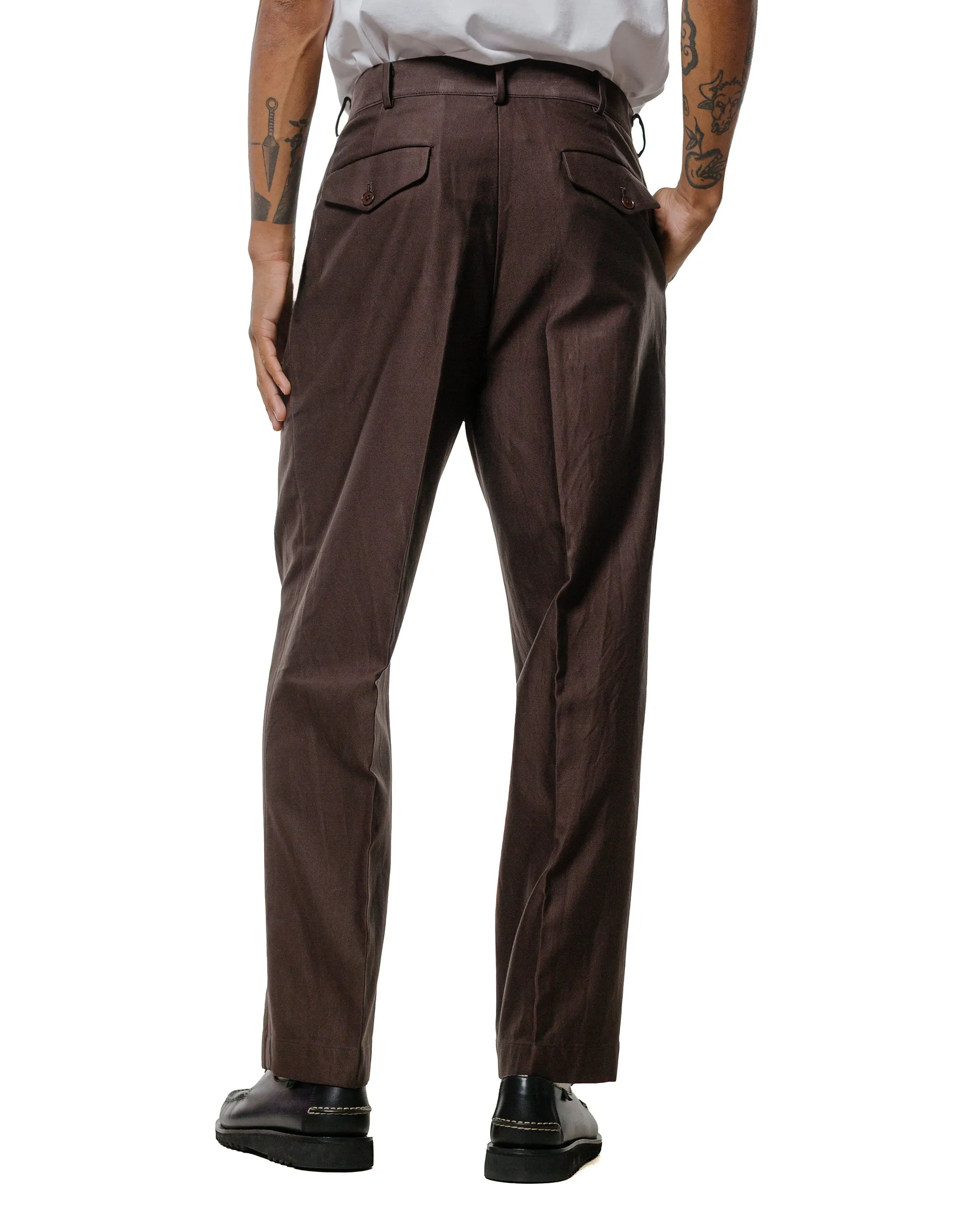 KAPTAIN SUNSHINE Belted Riviera Pants Brown sold by Lost & Found product image thumbnail 3