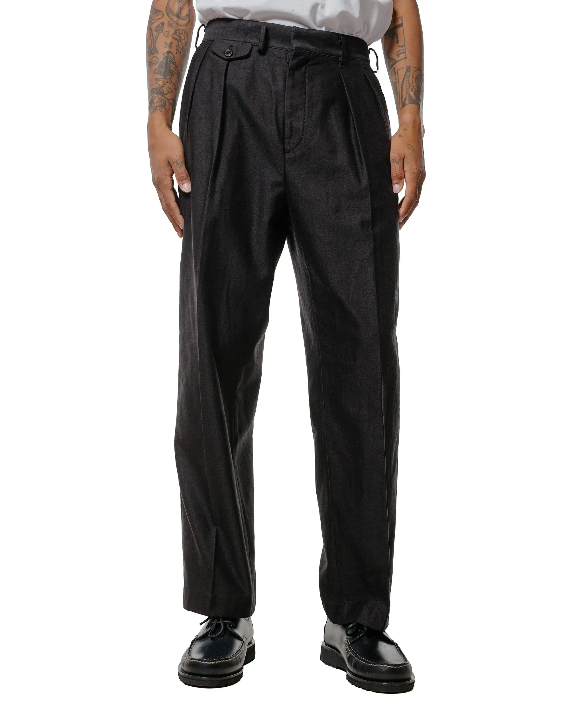 KAPTAIN SUNSHINE Belted Riviera Pants Black sold by Lost & Found product image thumbnail 2
