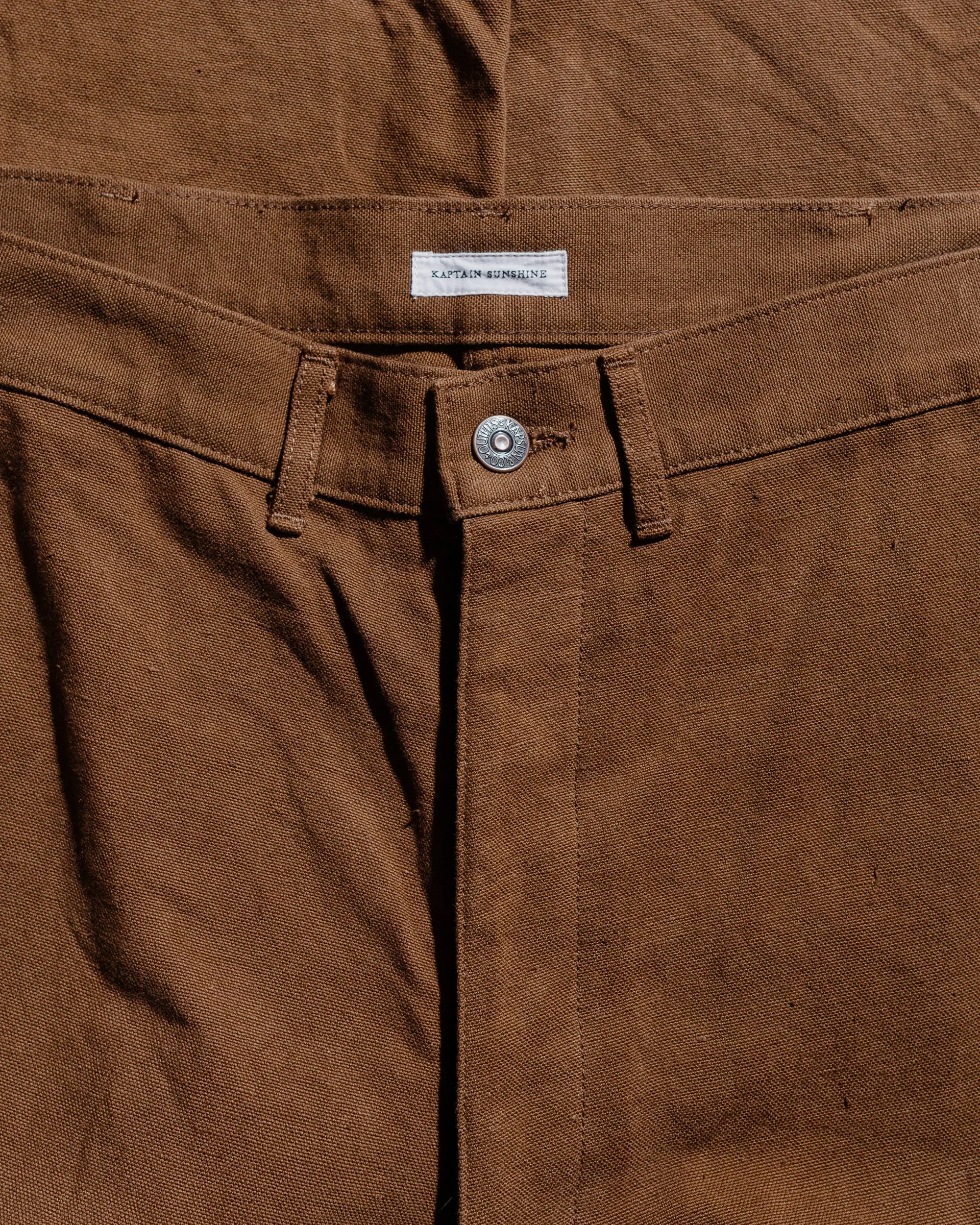 KAPTAIN SUNSHINE Cotton Hemp Painter Pant Kakishibu sold by Lost & Found product image thumbnail 5