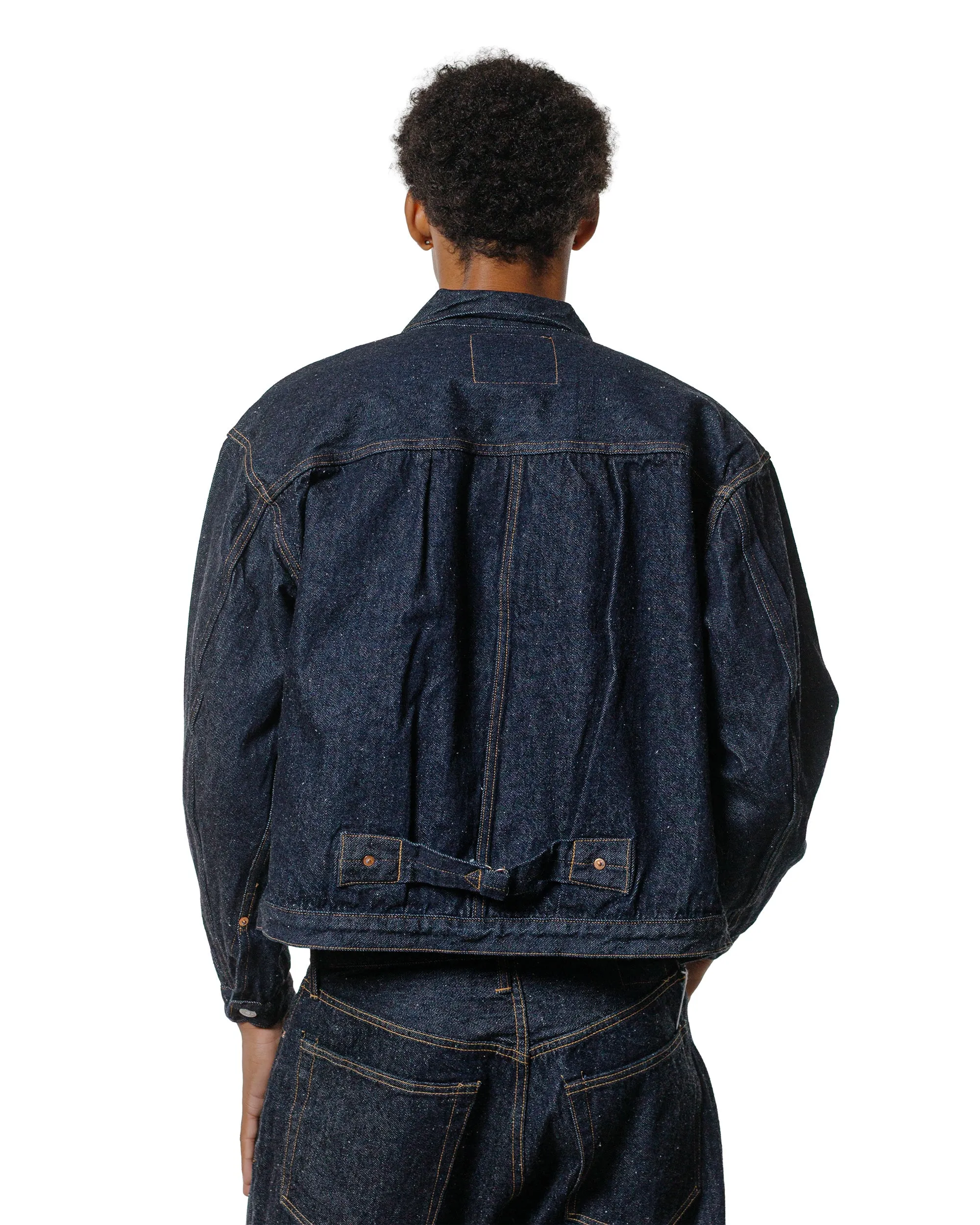 KAPTAIN SUNSHINE Denim Tracker 1P Jacket Indigo sold by Lost & Found product image thumbnail 3