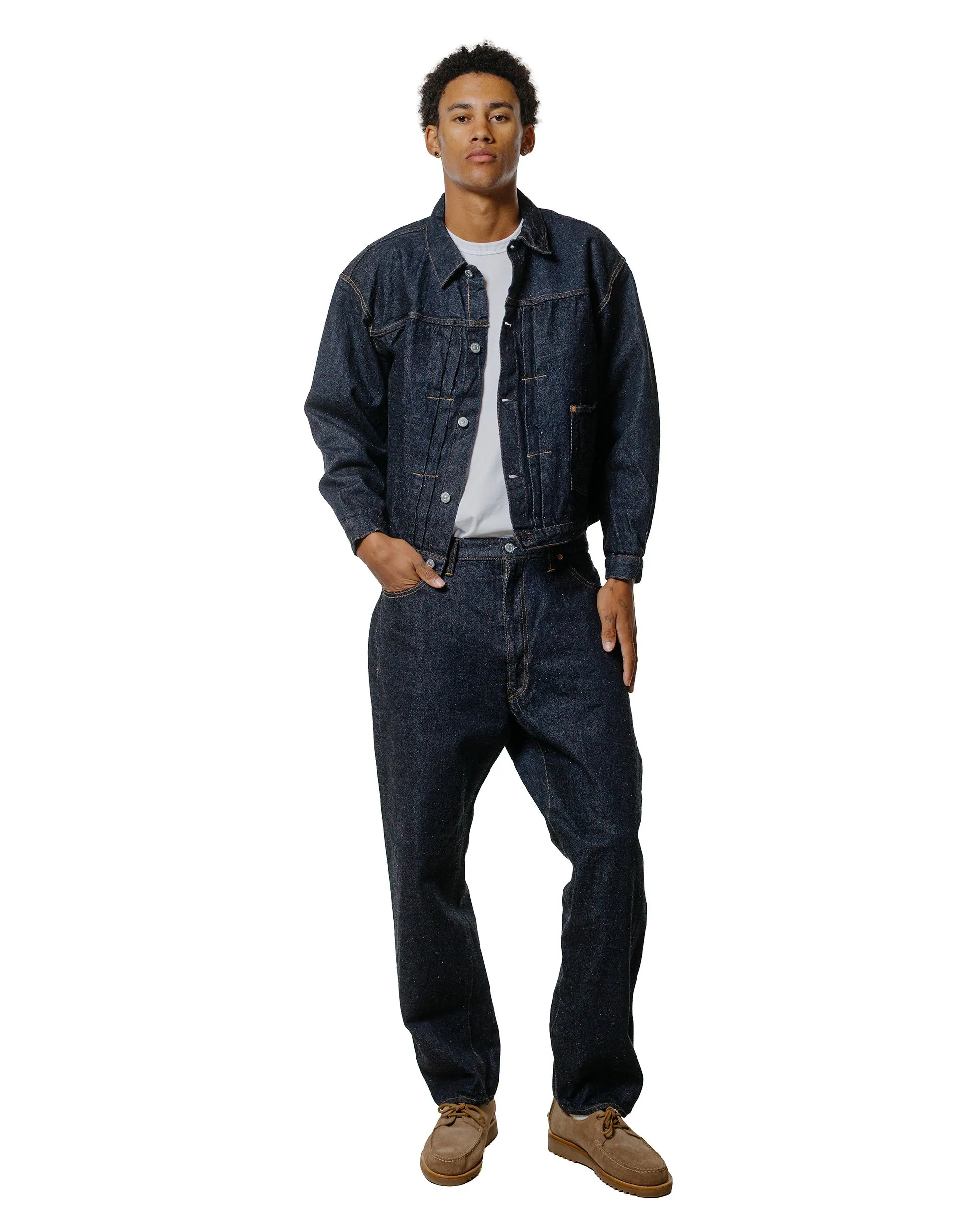 KAPTAIN SUNSHINE Denim Tracker 1P Jacket Indigo sold by Lost & Found product image thumbnail 4
