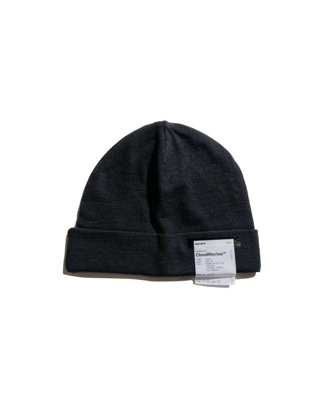 SATISFY CloudMerino Beanie Black sold by Lost & Found