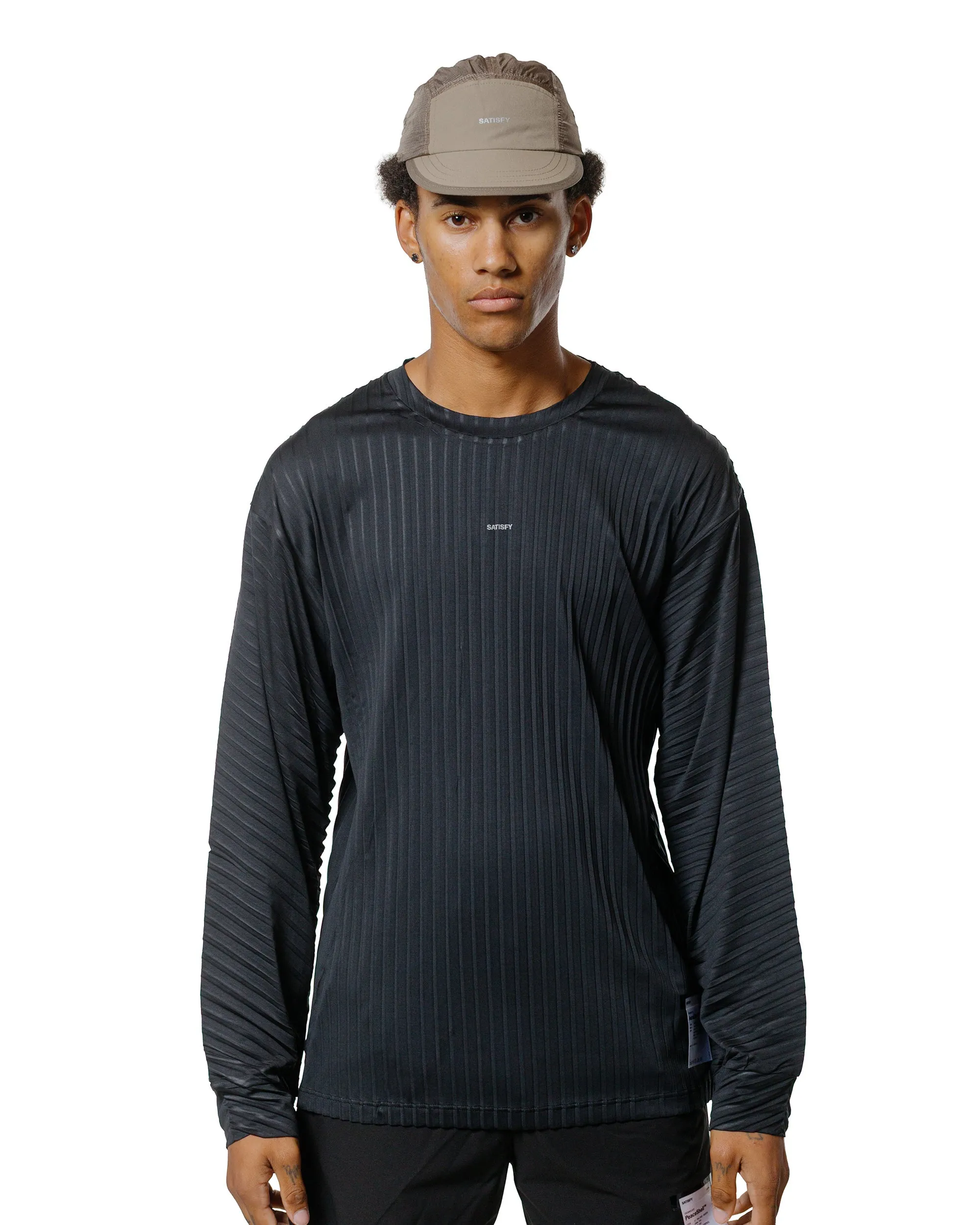 SATISFY AuraLite Pleated Long Tee Black sold by Lost & Found product image thumbnail 2
