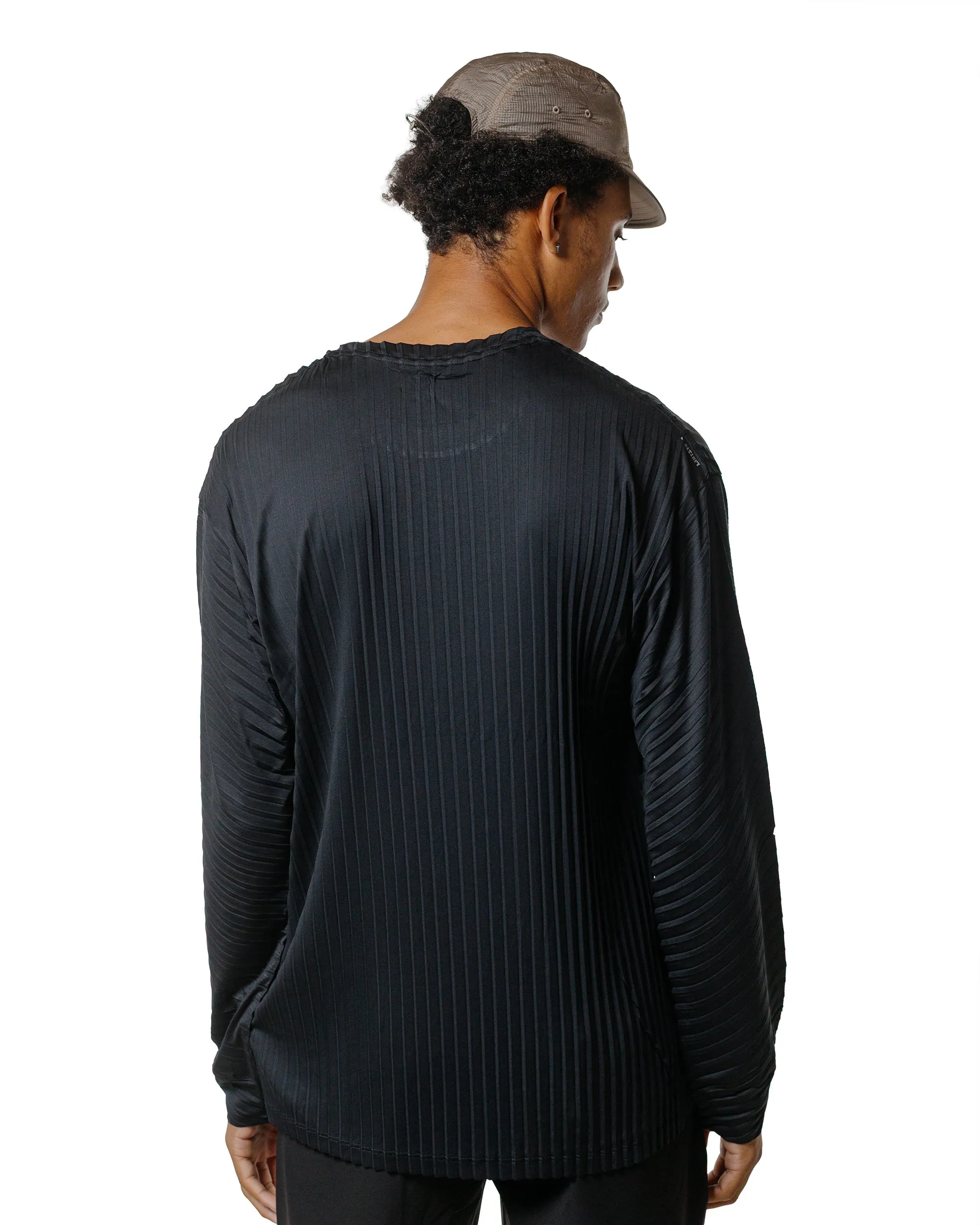 SATISFY AuraLite Pleated Long Tee Black sold by Lost & Found product image thumbnail 3