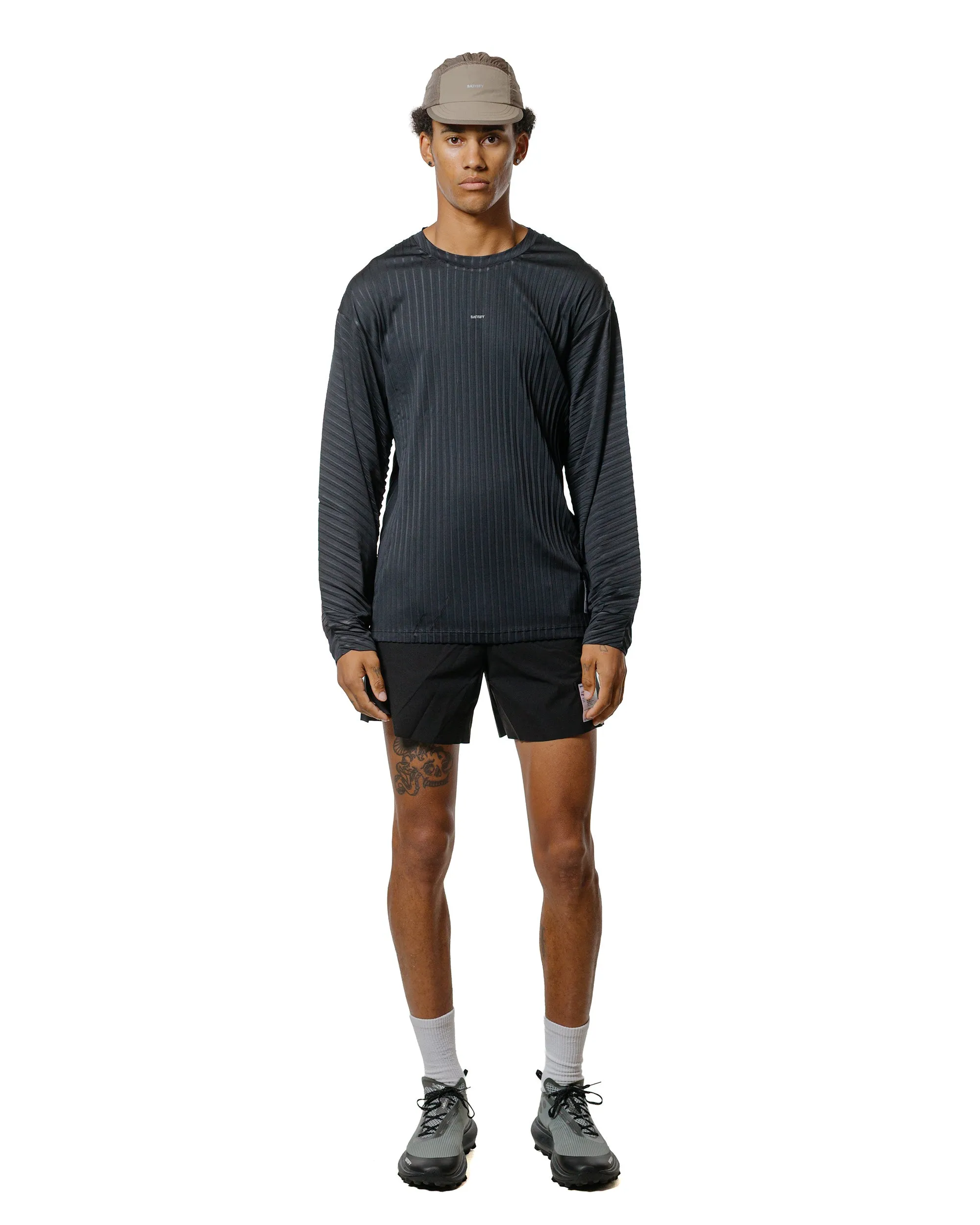 SATISFY AuraLite Pleated Long Tee Black sold by Lost & Found product image thumbnail 4