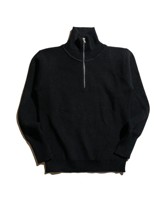 Andersen-Andersen Sailor Half-Zip Black sold by Lost & Found