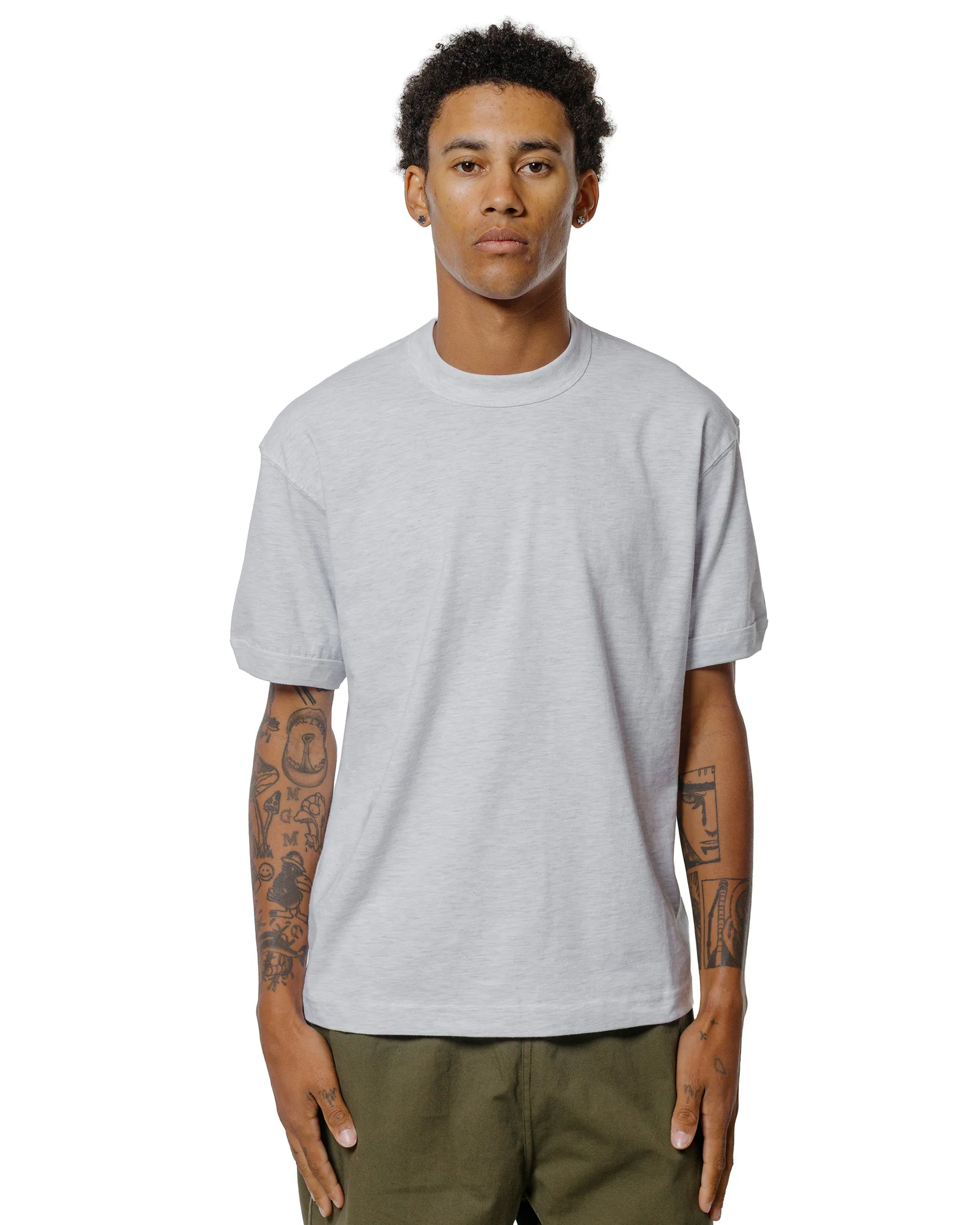 Body of Work Finch Ringer T-Shirt Dove Grey sold by Lost & Found product image thumbnail 2