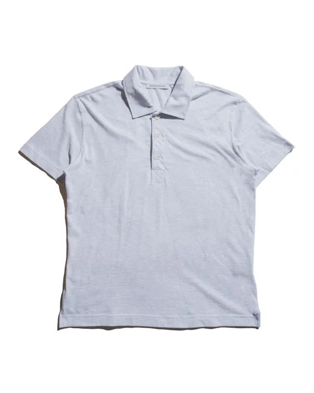 Body of Work Opal Short Sleeve Polo Dove Grey sold by Lost & Found