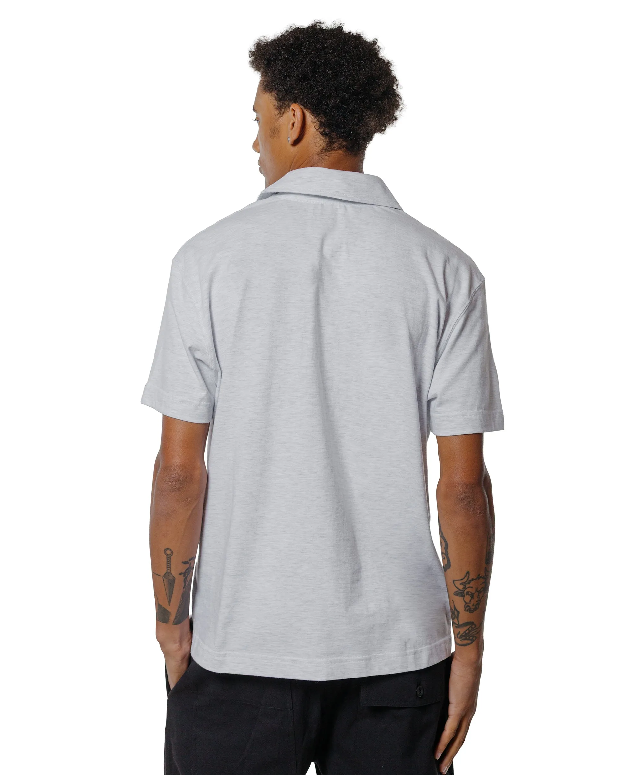 Body of Work Opal Short Sleeve Polo Dove Grey sold by Lost & Found product image thumbnail 3