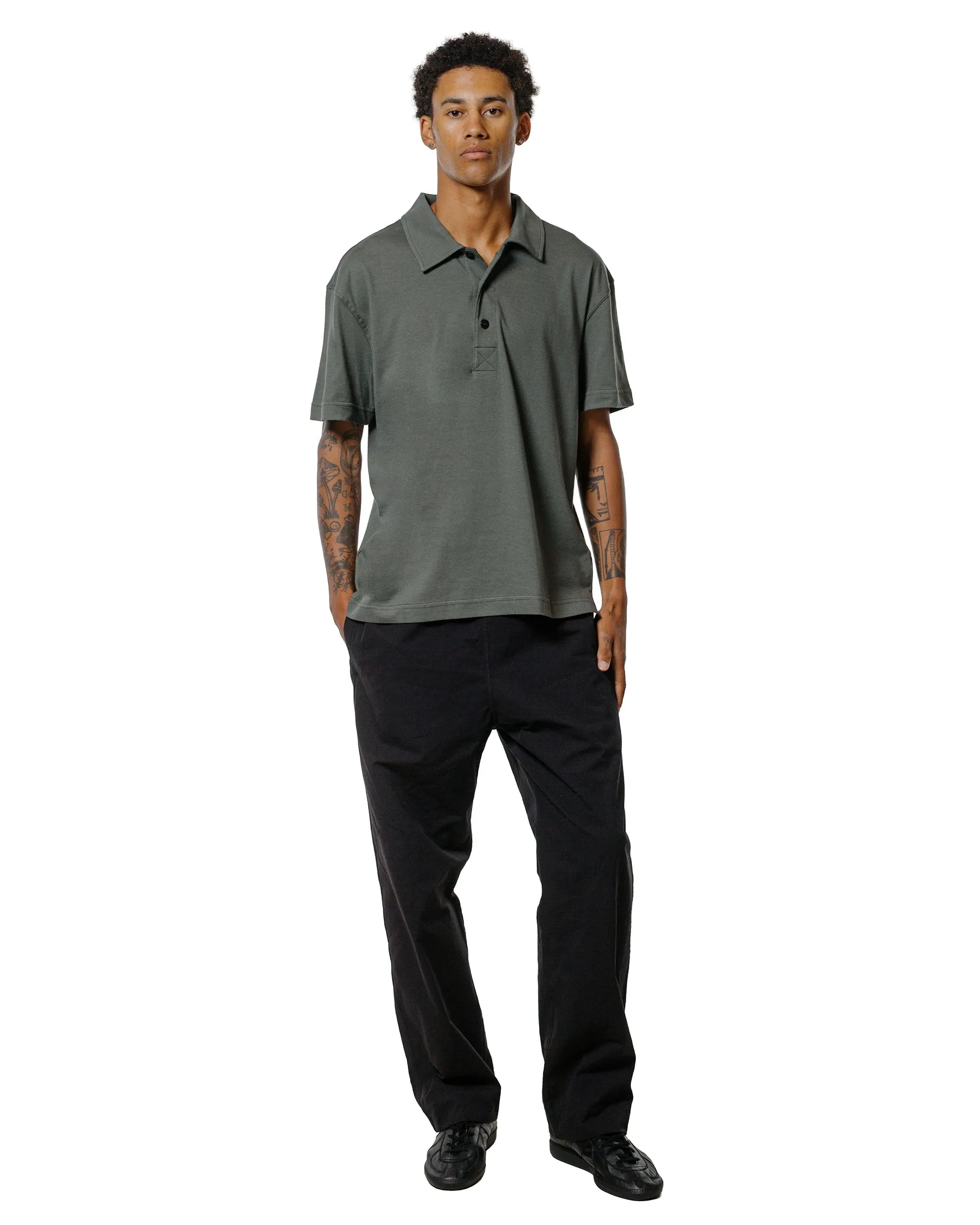 Body of Work Opal Short Sleeve Polo Lichen Green sold by Lost & Found product image thumbnail 4