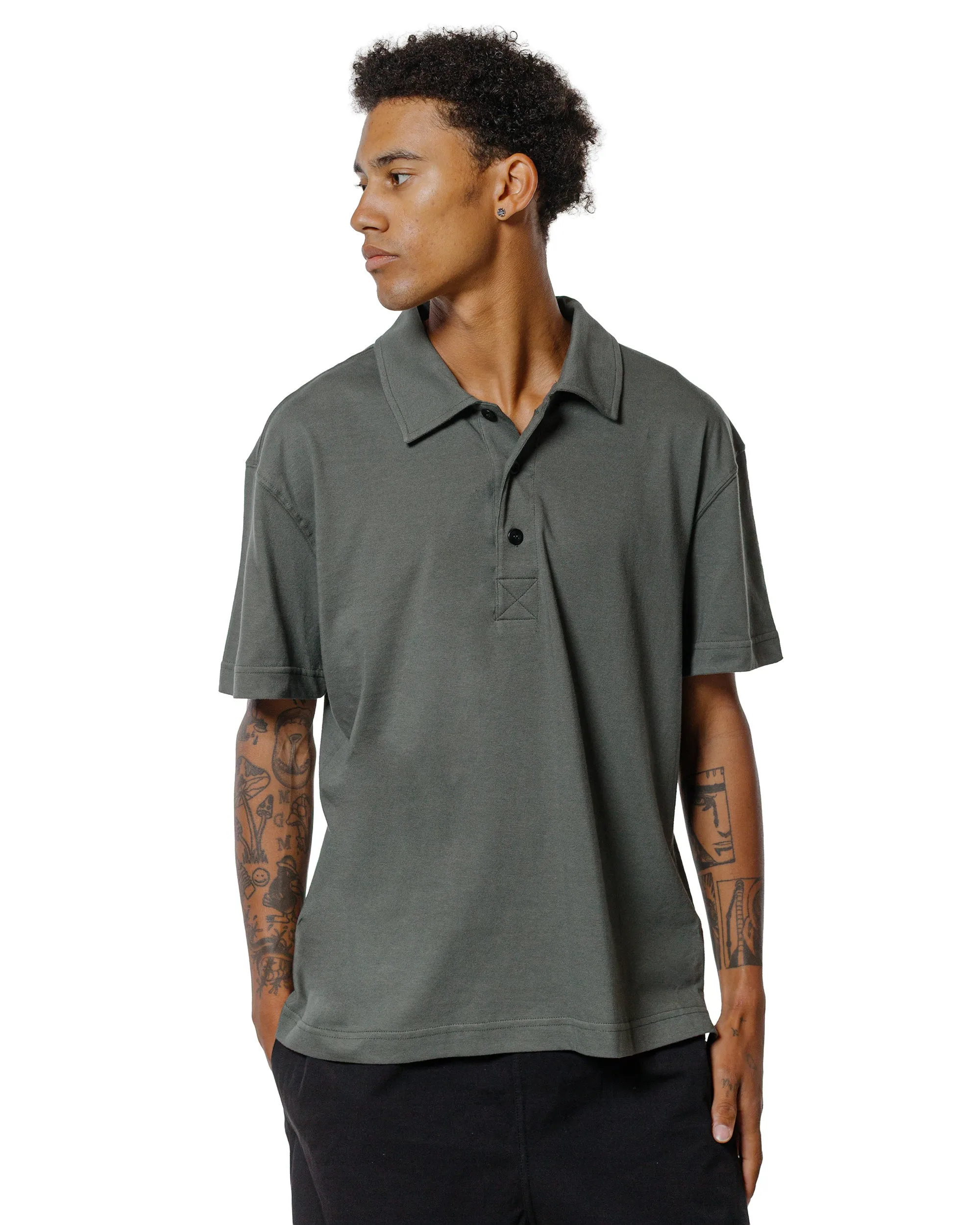 Body of Work Opal Short Sleeve Polo Lichen Green sold by Lost & Found product image thumbnail 2