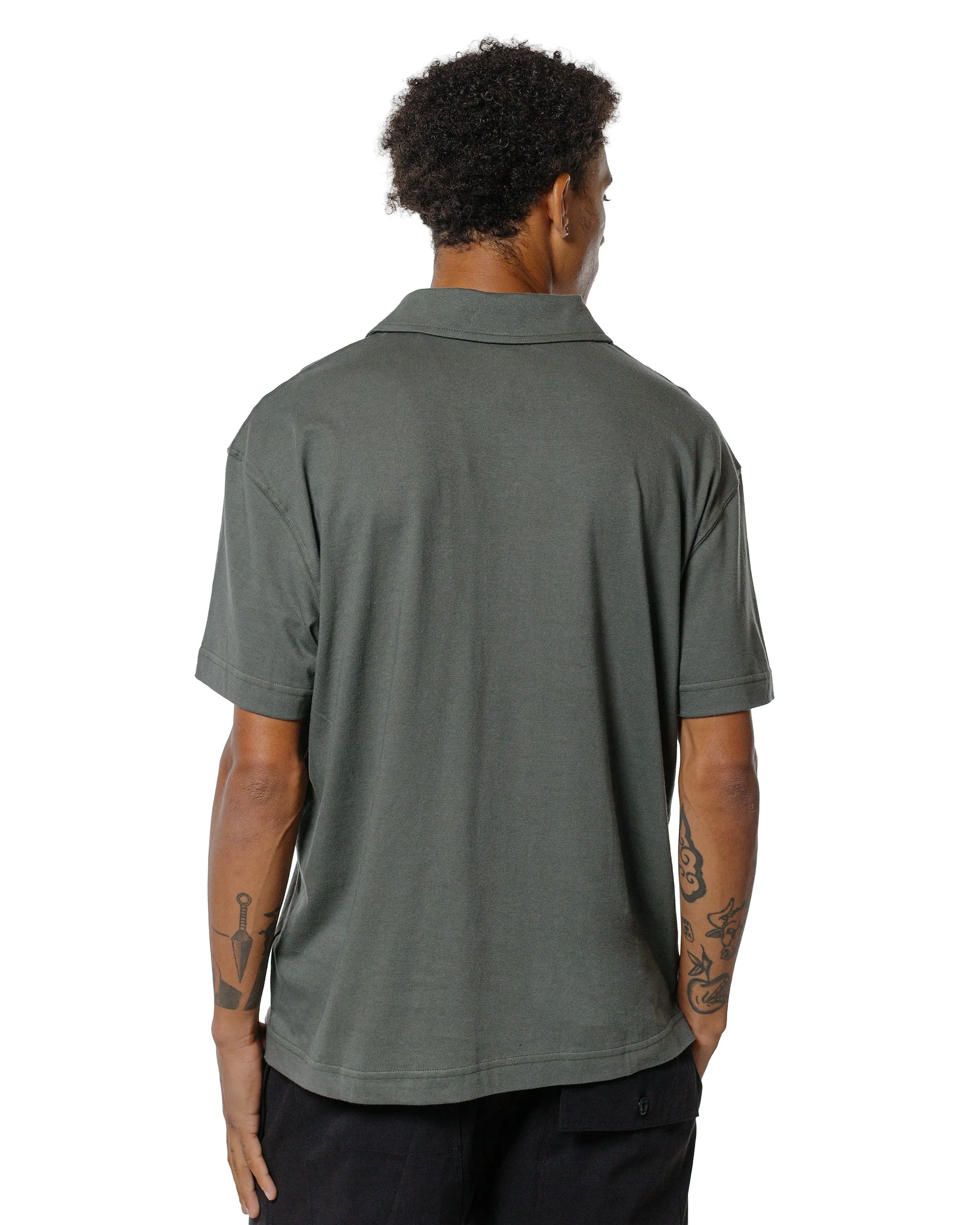 Body of Work Opal Short Sleeve Polo Lichen Green sold by Lost & Found product image thumbnail 3