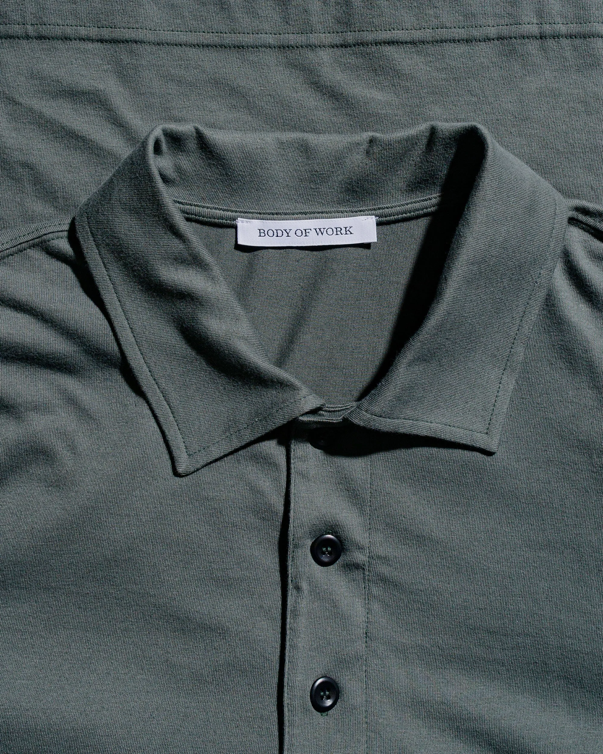 Body of Work Opal Short Sleeve Polo Lichen Green sold by Lost & Found product image thumbnail 5
