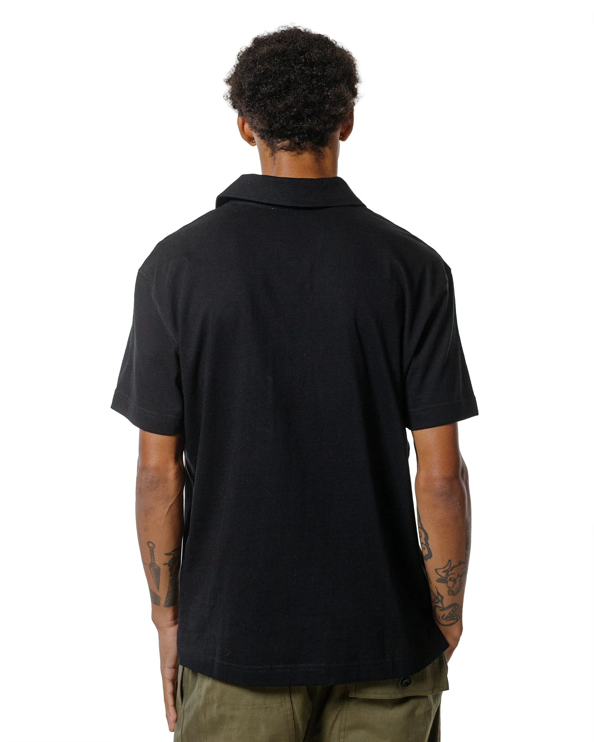 Body of Work Opal Short Sleeve Polo Black sold by Lost & Found product image thumbnail 3