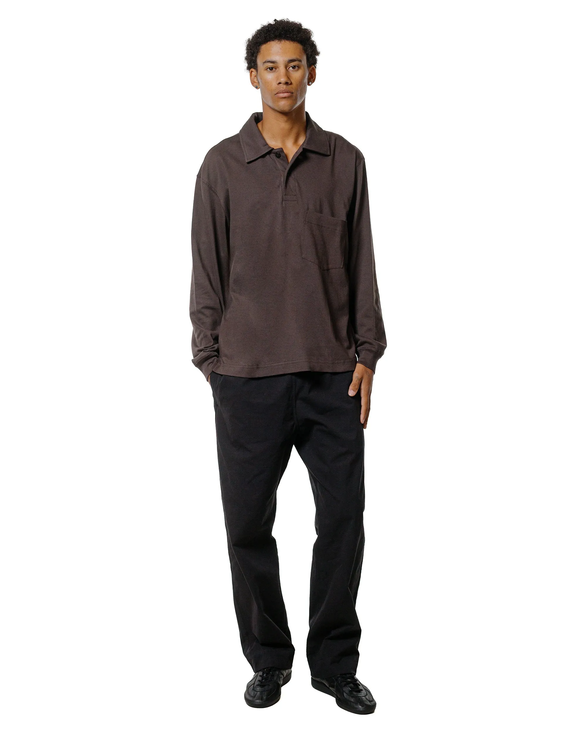 Body of Work Clove Long Sleeve Polo Loam Brown sold by Lost & Found product image thumbnail 4