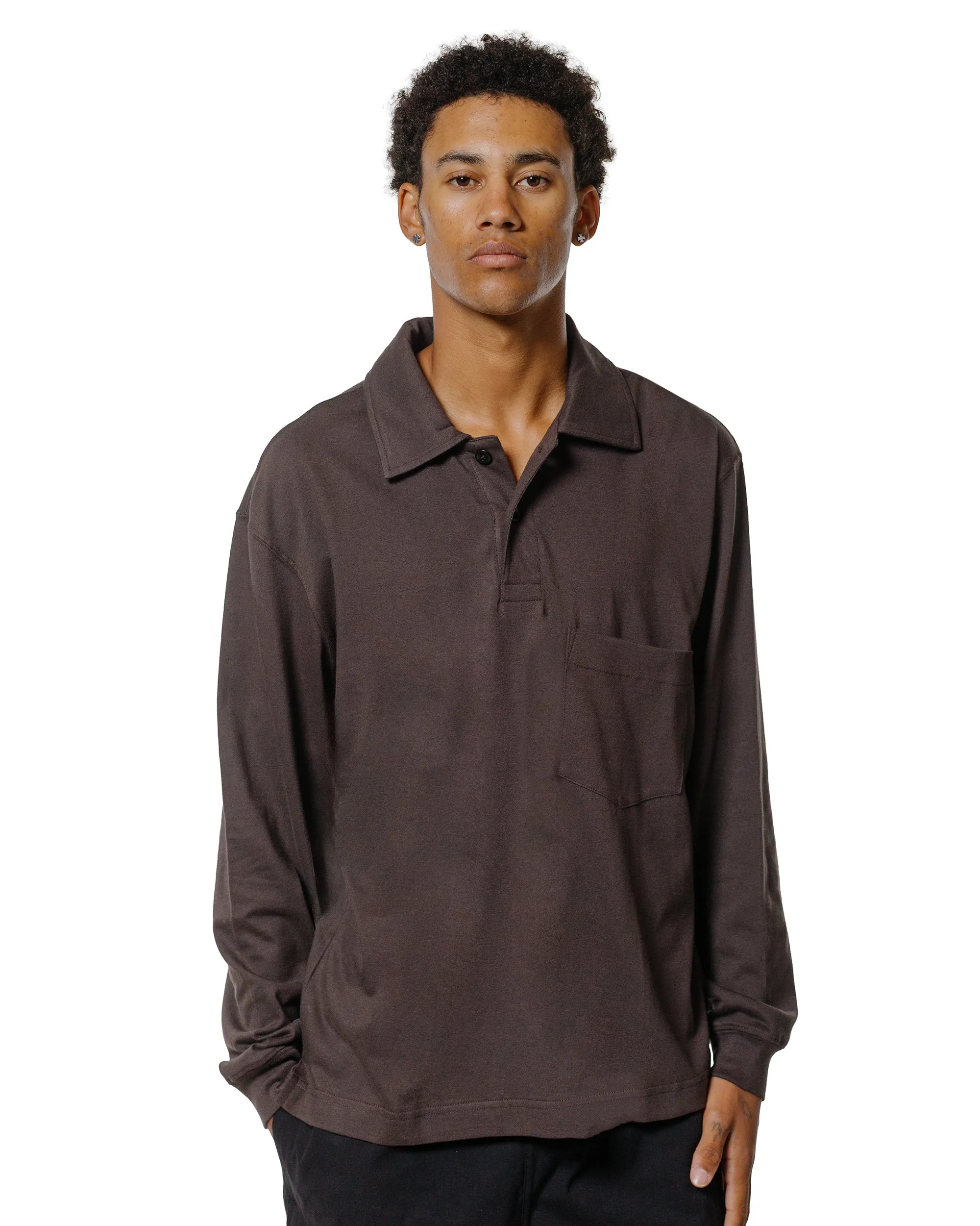 Body of Work Clove Long Sleeve Polo Loam Brown sold by Lost & Found product image thumbnail 2