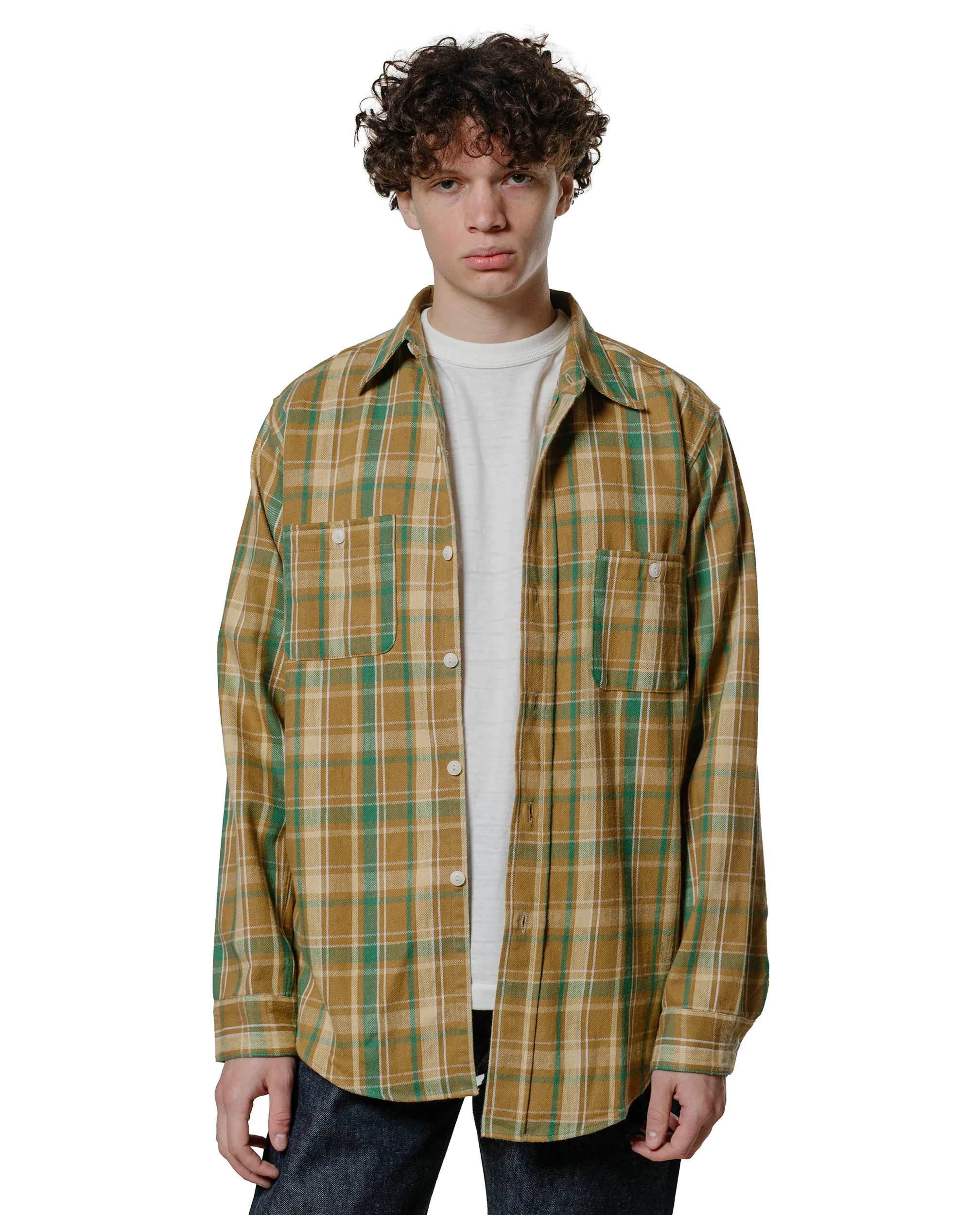 Warehouse Lot. JG-06-2 The Modern Flannel (The Notched Pockets) A Beige sold by Lost & Found product image thumbnail 2