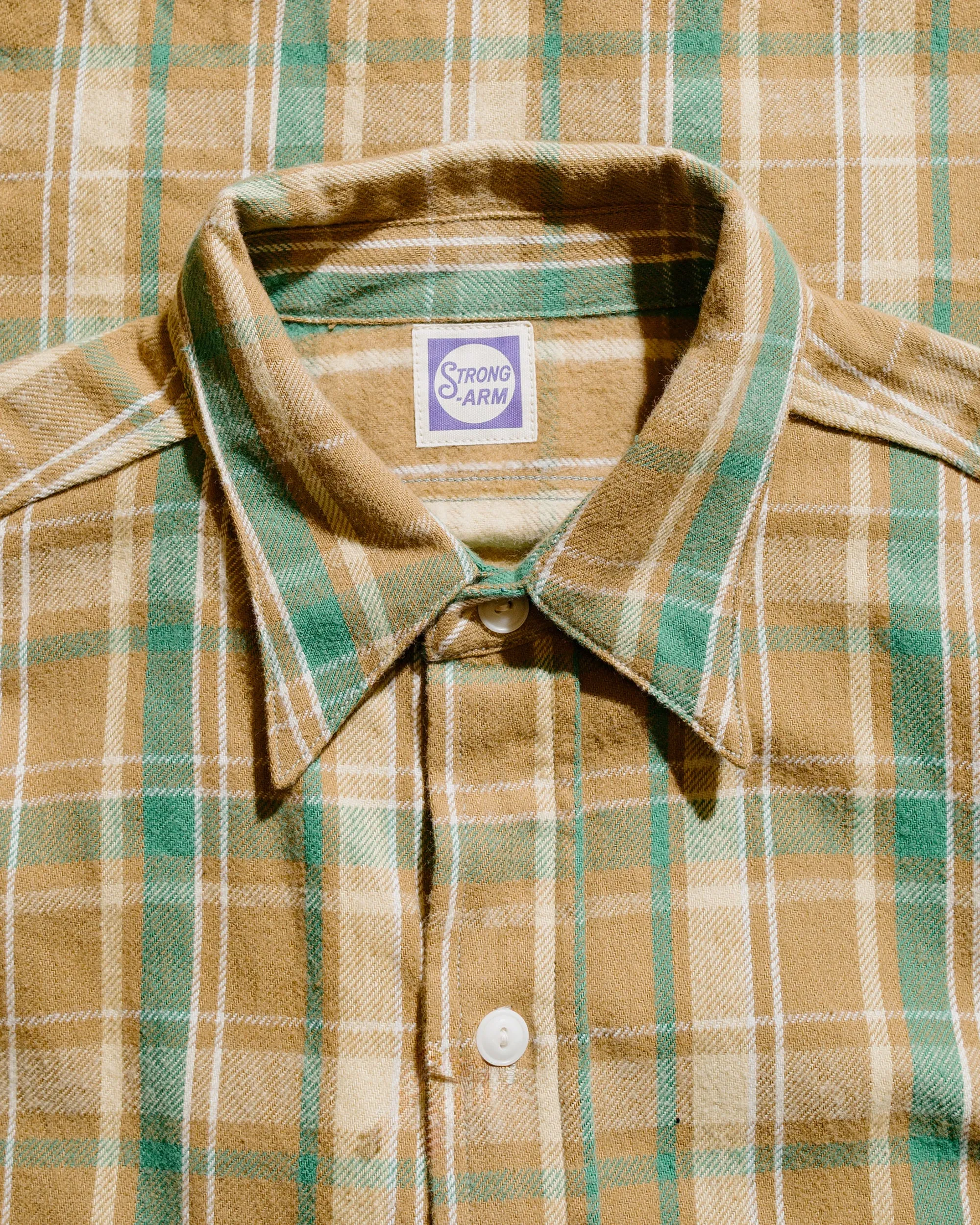 Warehouse Lot. JG-06-2 The Modern Flannel (The Notched Pockets) A Beige sold by Lost & Found product image thumbnail 5
