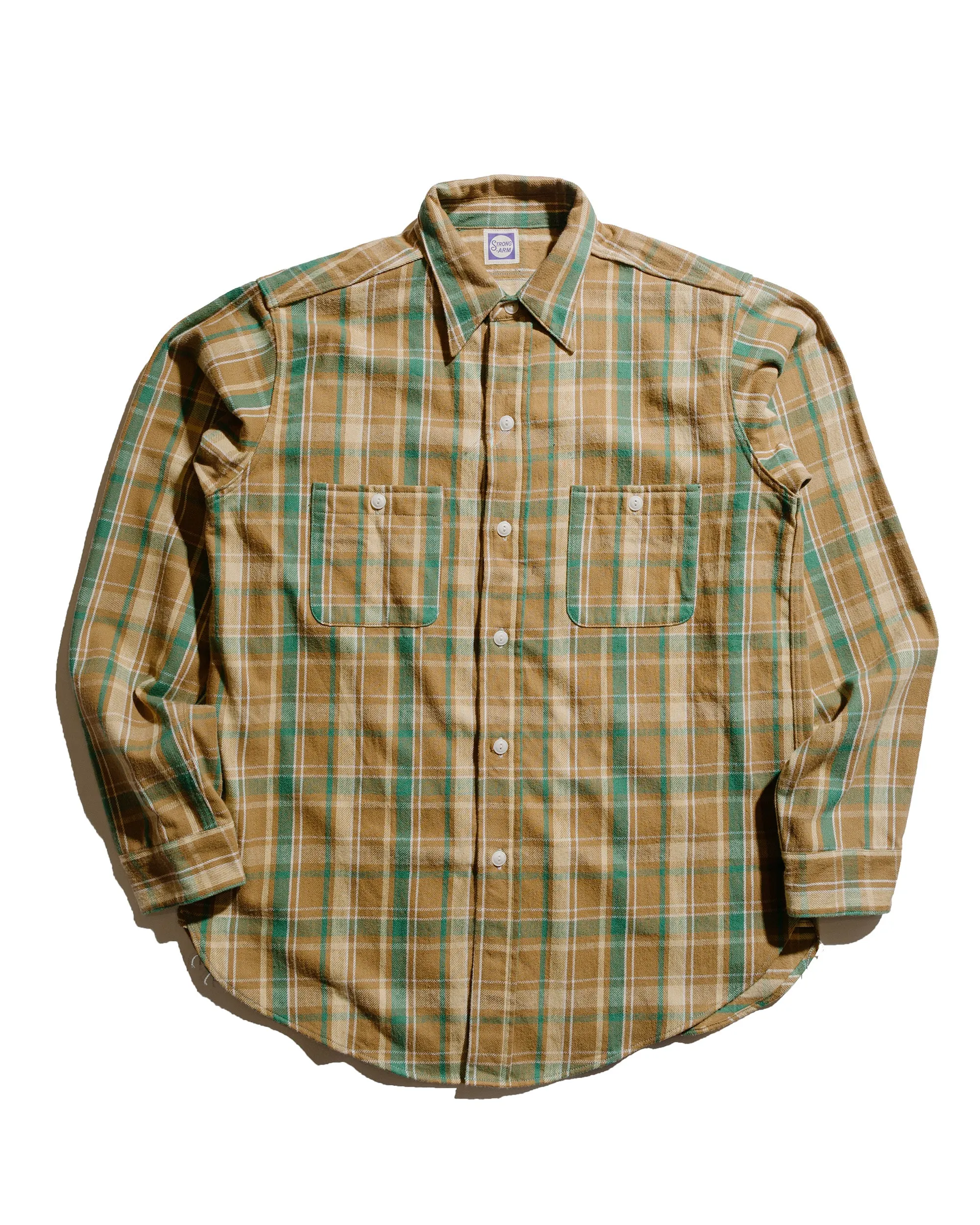 Warehouse Lot. JG-06-2 The Modern Flannel (The Notched Pockets) A Beige sold by Lost & Found