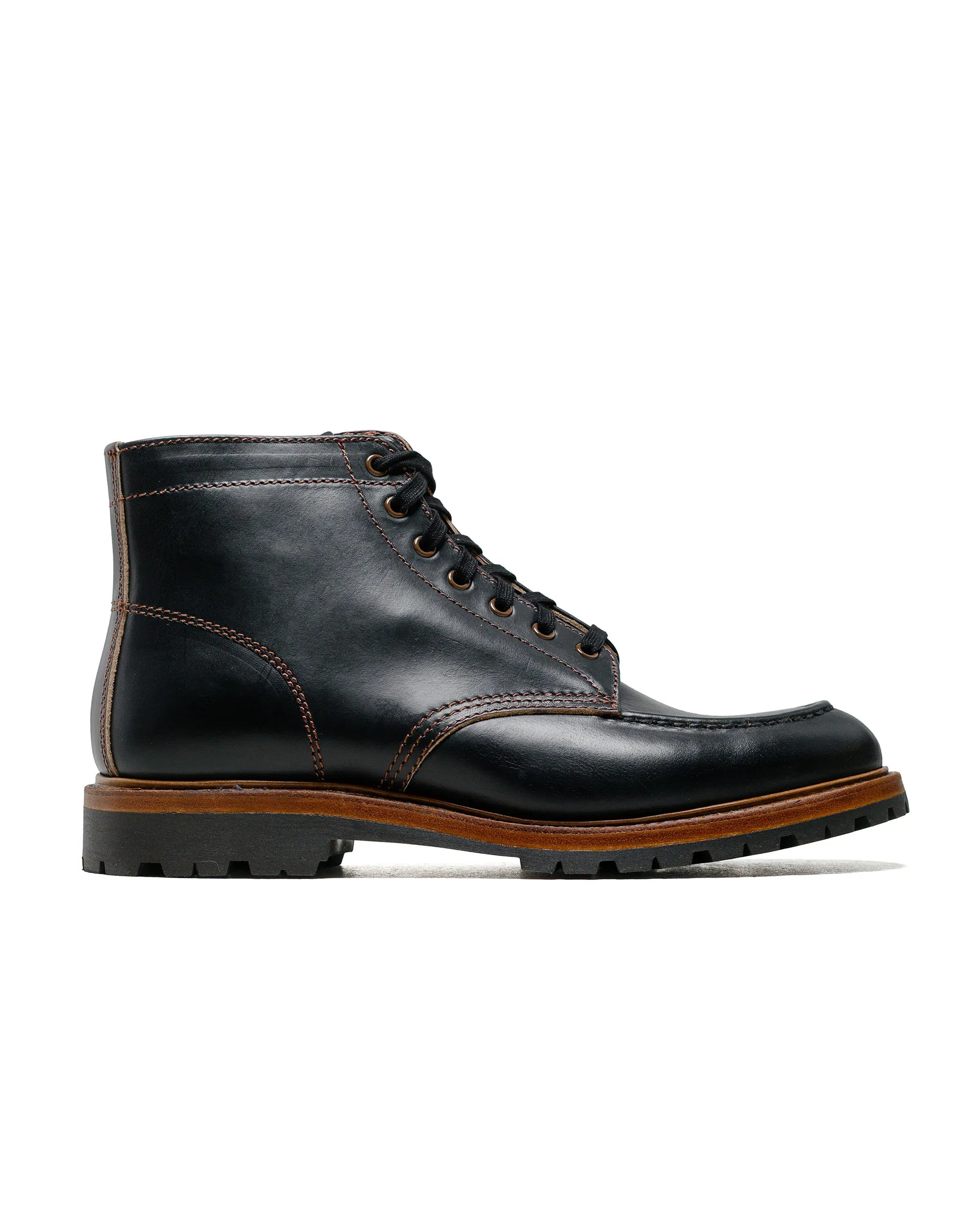 John Lofgren Bootmaker Chapman Boots Horween CXL Black sold by Lost & Found
