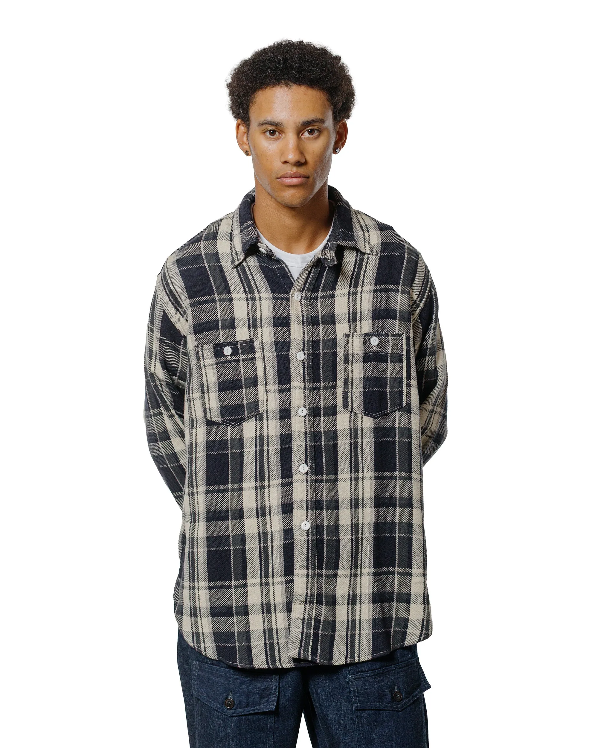 Post O'Alls St. Louis Cotton Flannel Plaid Grey sold by Lost & Found product image thumbnail 2