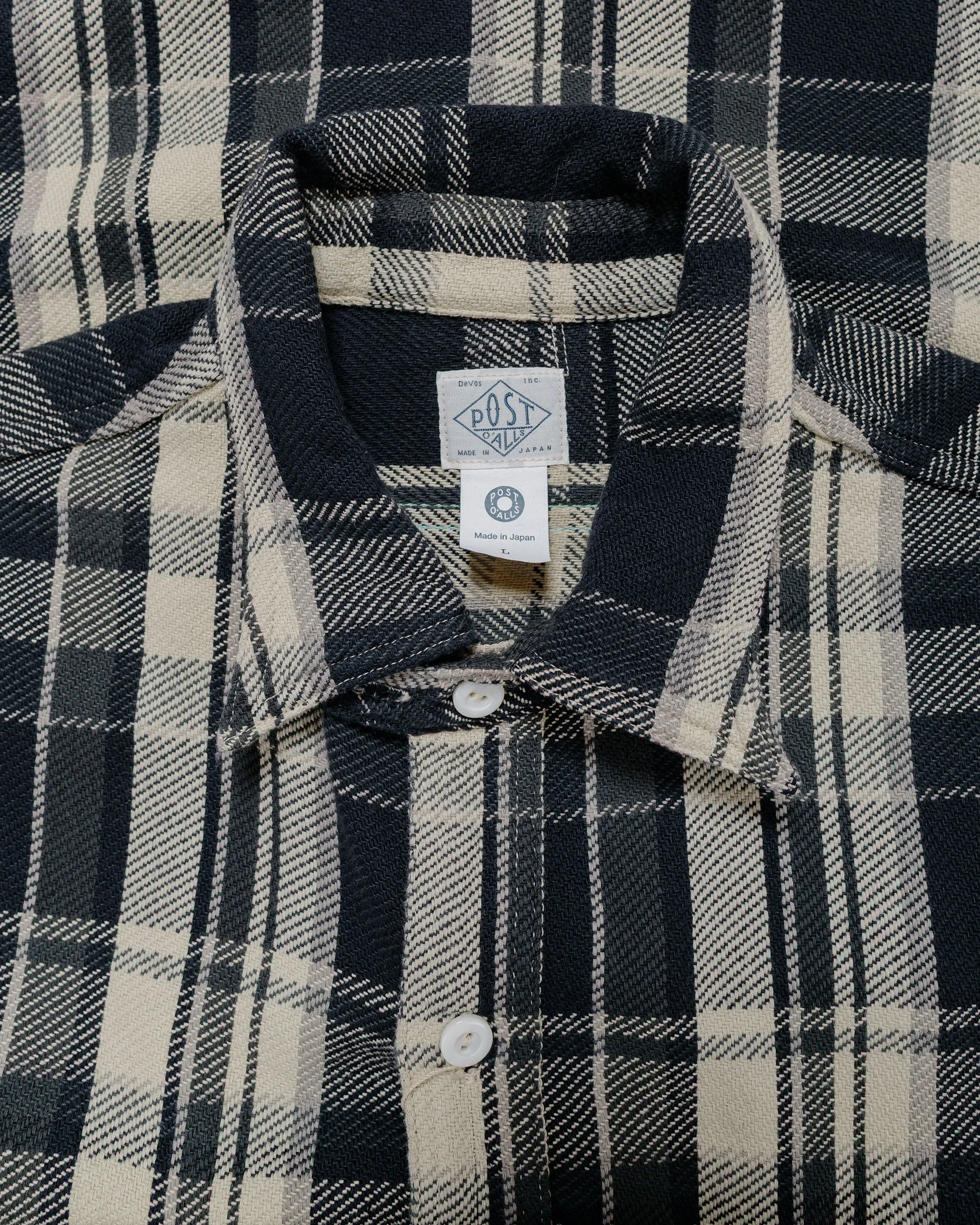 Post O'Alls St. Louis Cotton Flannel Plaid Grey sold by Lost & Found product image thumbnail 5
