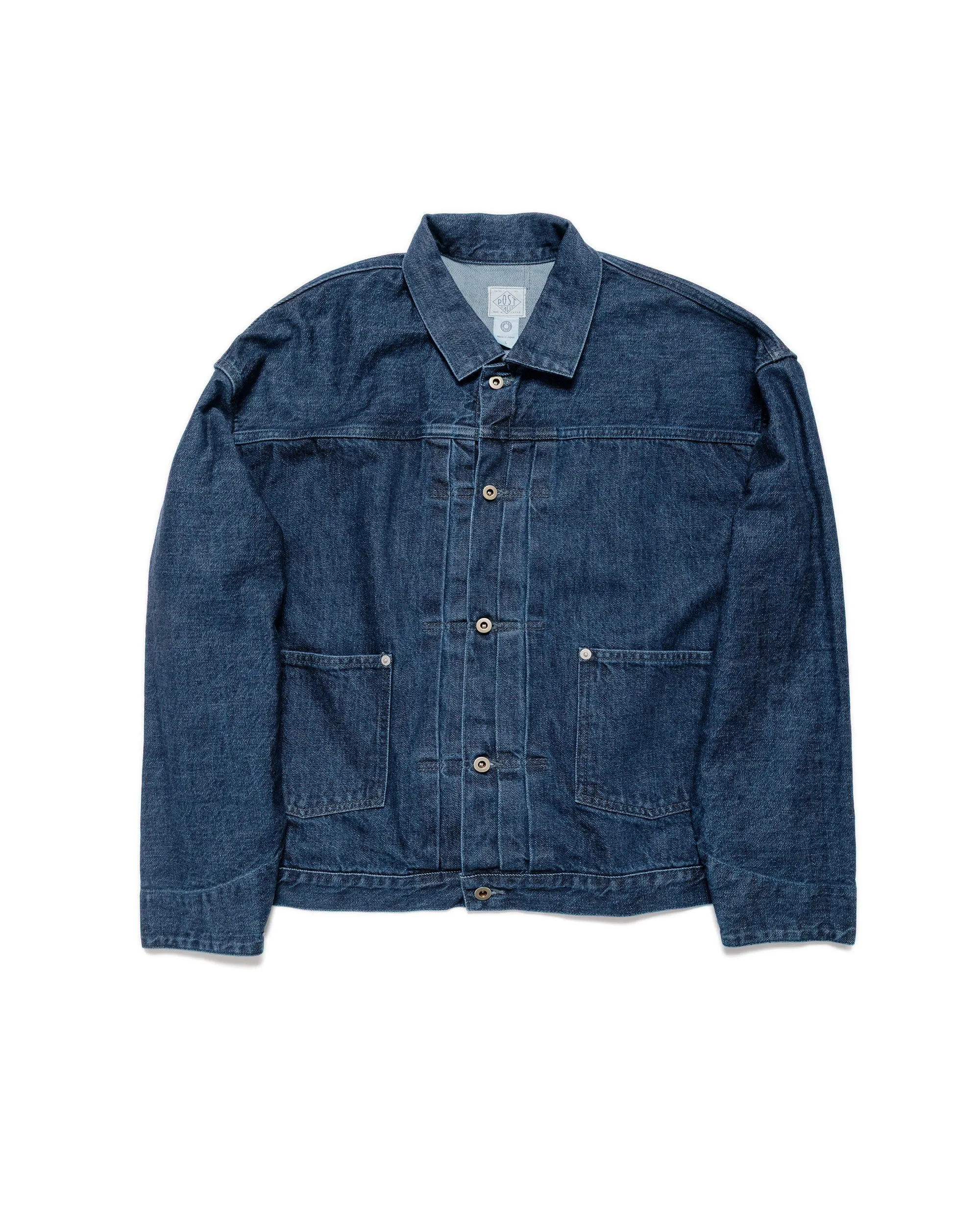 Post O'Alls El Ranchero 3 12.oz Denim Indigo Deep Wash sold by Lost & Found