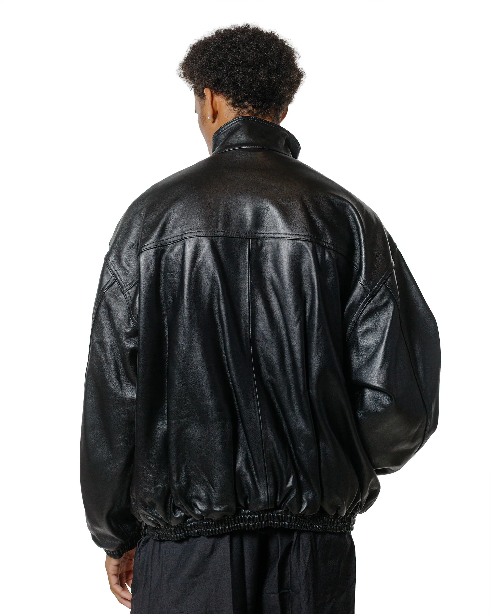 ssstein Sheep Leather Stand Collar Jacket Black sold by Lost & Found product image thumbnail 3