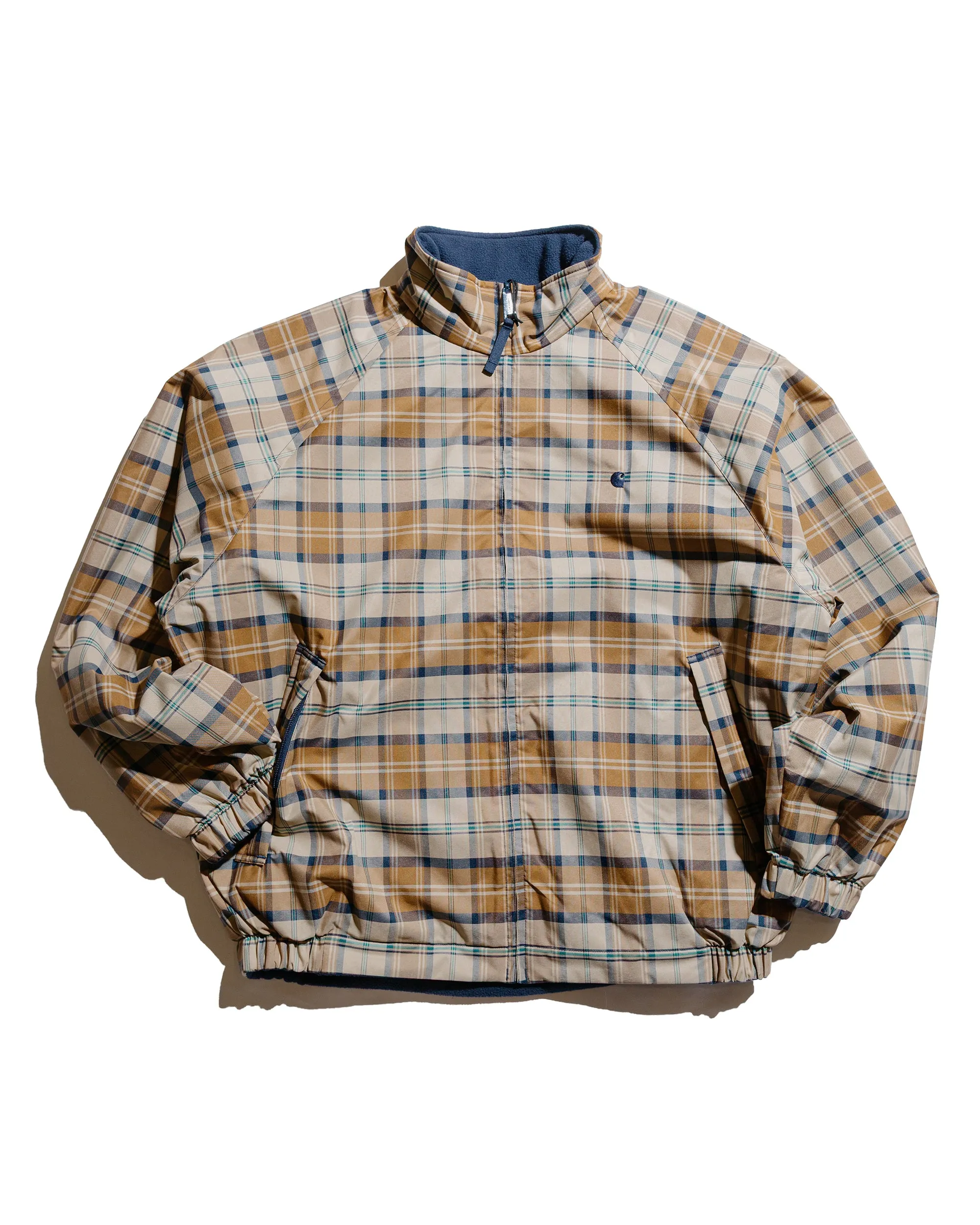 Carhartt W.I.P. Reversible Planer Check Jacket Wall/Air Force Blue sold by Lost & Found