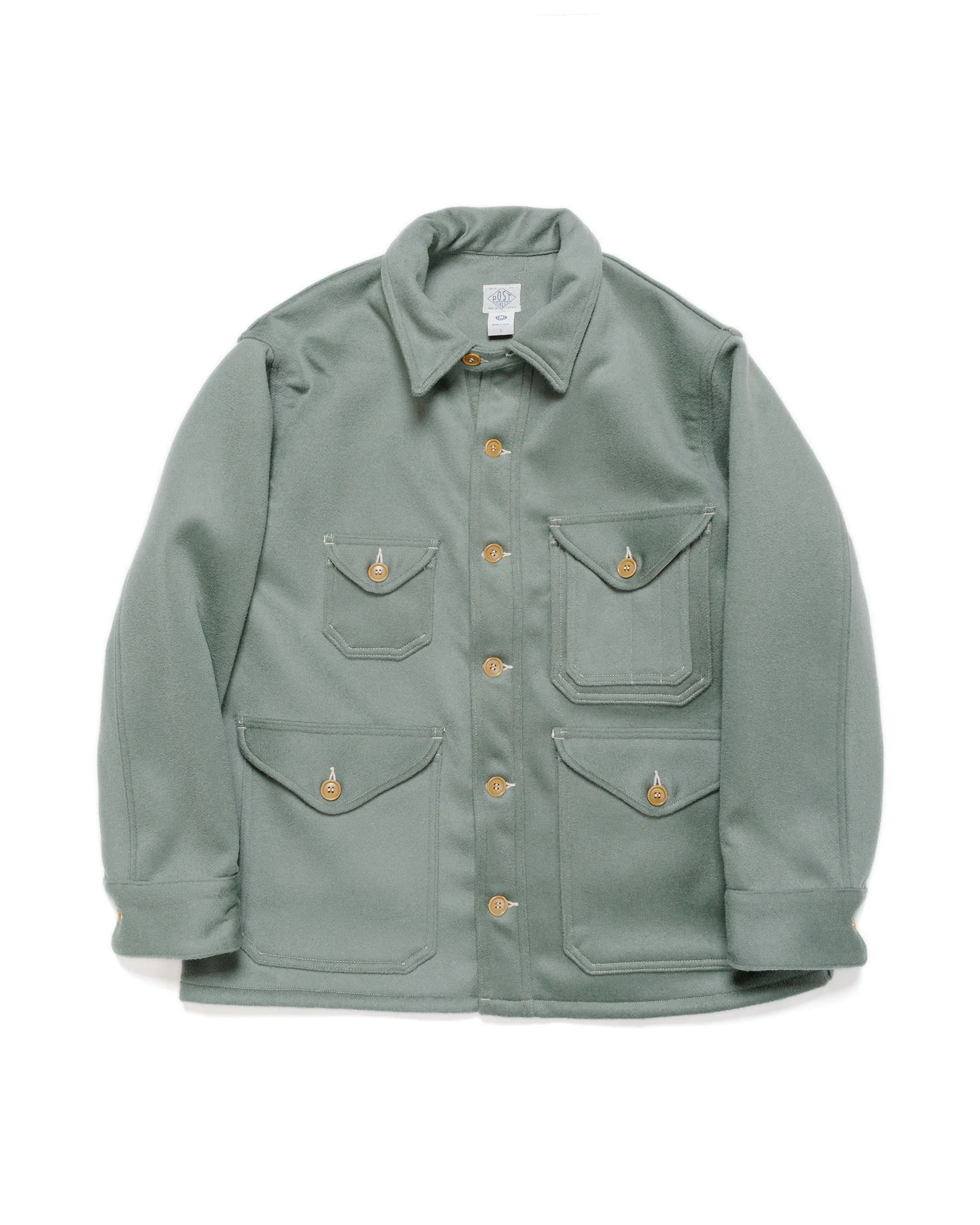 Post O'Alls Cruzer 5-R Beaver Melton Pale Green sold by Lost & Found