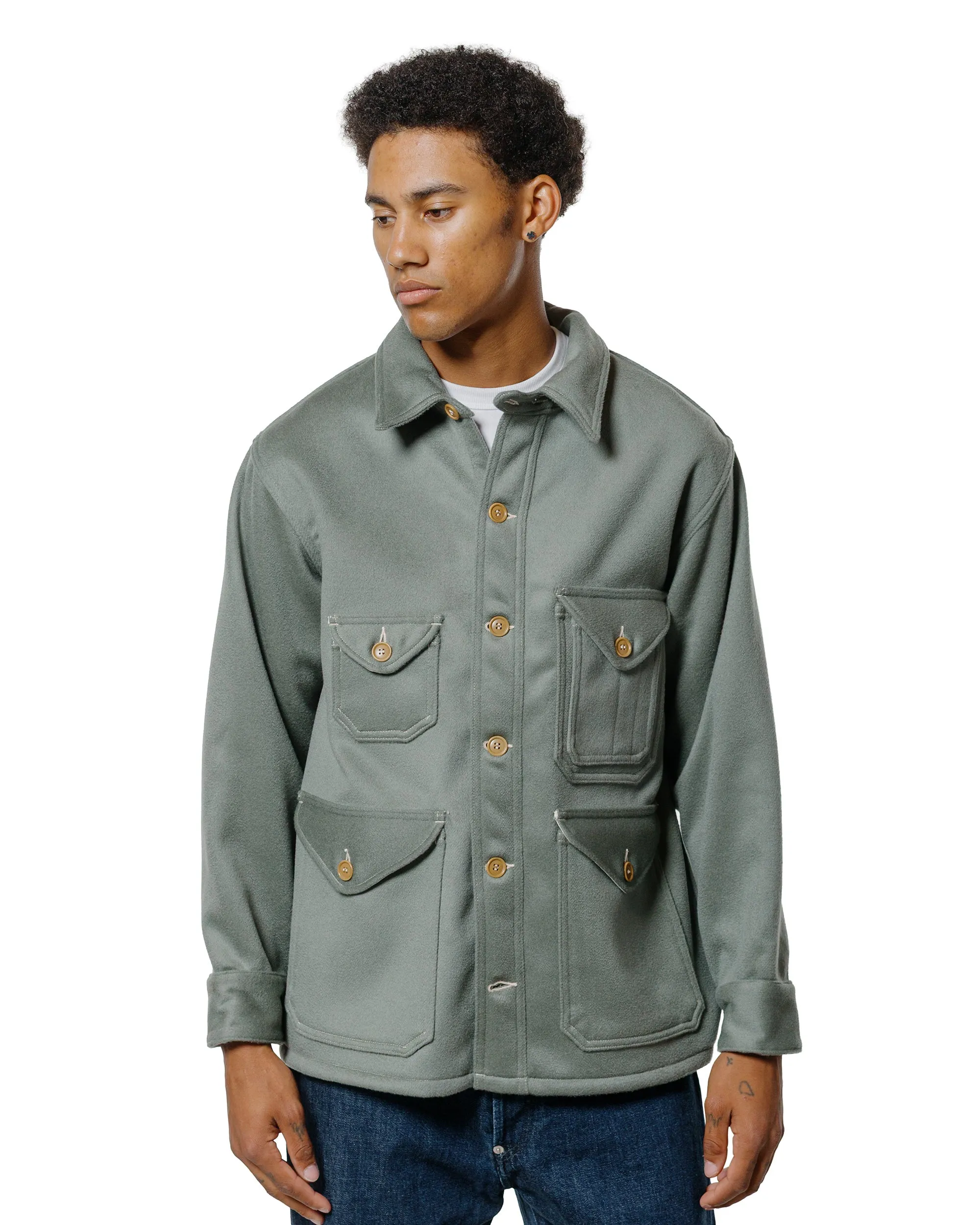 Post O'Alls Cruzer 5-R Beaver Melton Pale Green sold by Lost & Found product image thumbnail 2