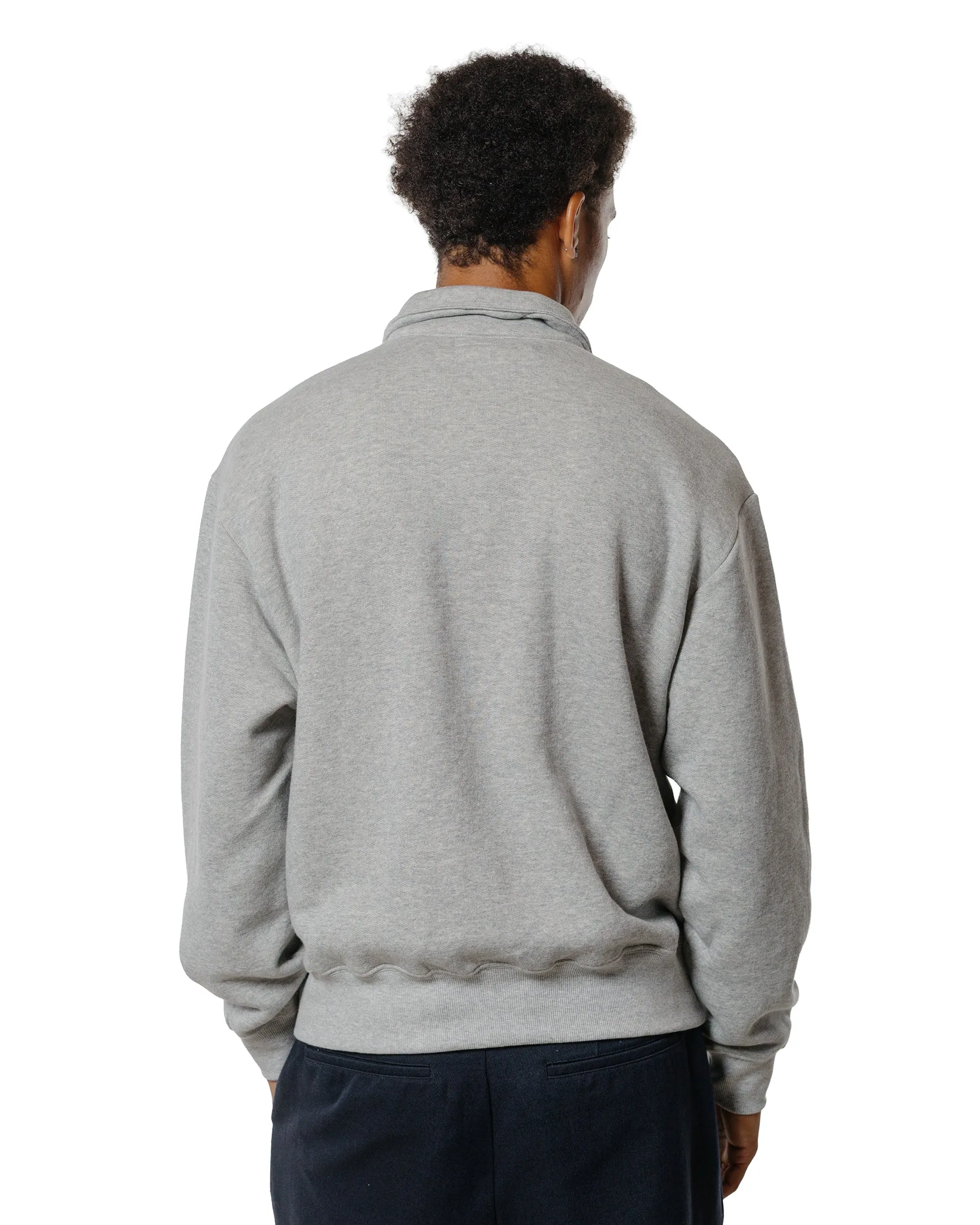 Lady White Co. Cotton Wool Quarter Zip Sweatshirt Heather Grey sold by Lost & Found product image thumbnail 3