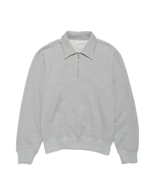 Lady White Co. Cotton Wool Quarter Zip Sweatshirt Heather Grey sold by Lost & Found