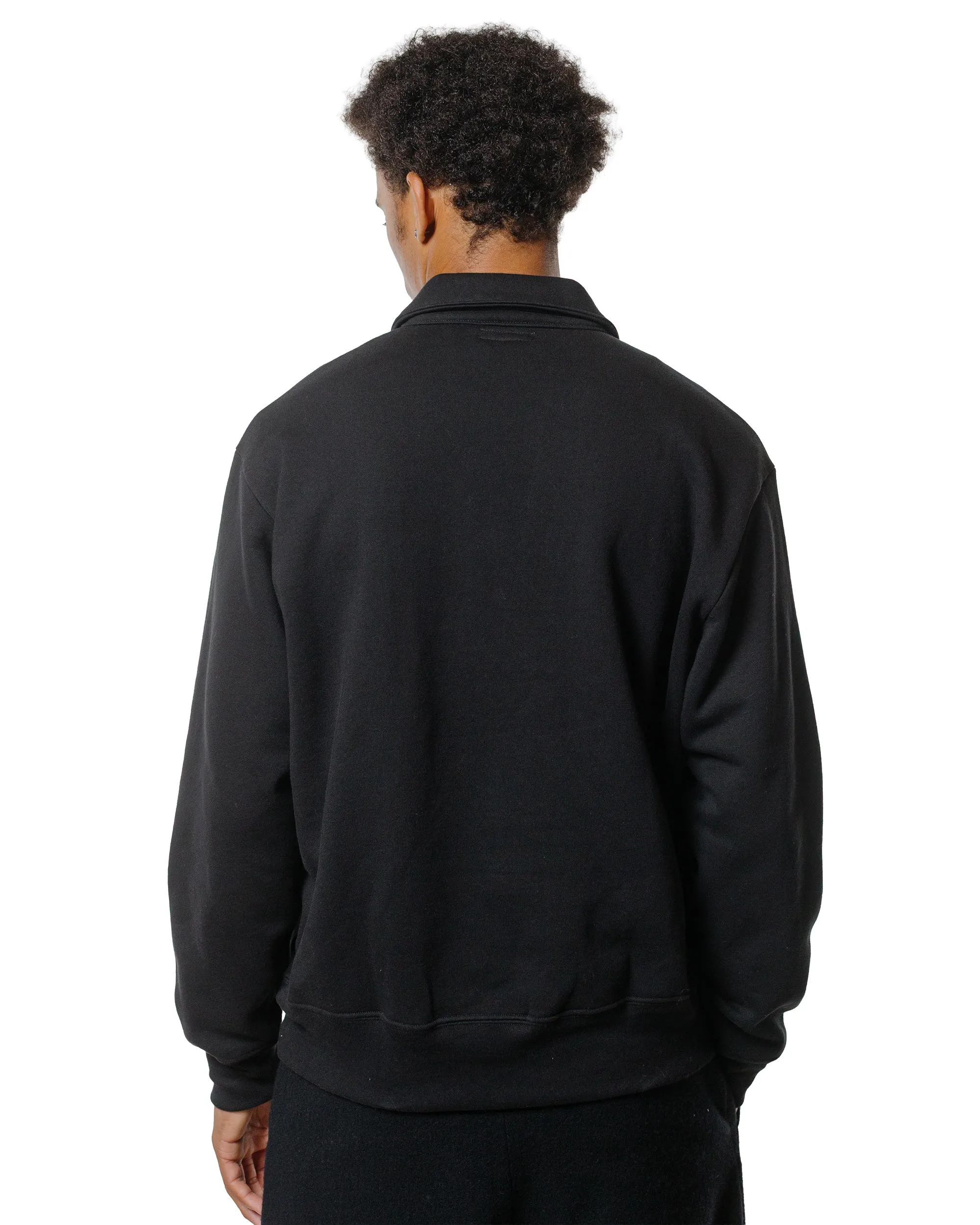 Lady White Co. Cotton Wool Quarter Zip Sweatshirt Black sold by Lost & Found product image thumbnail 3