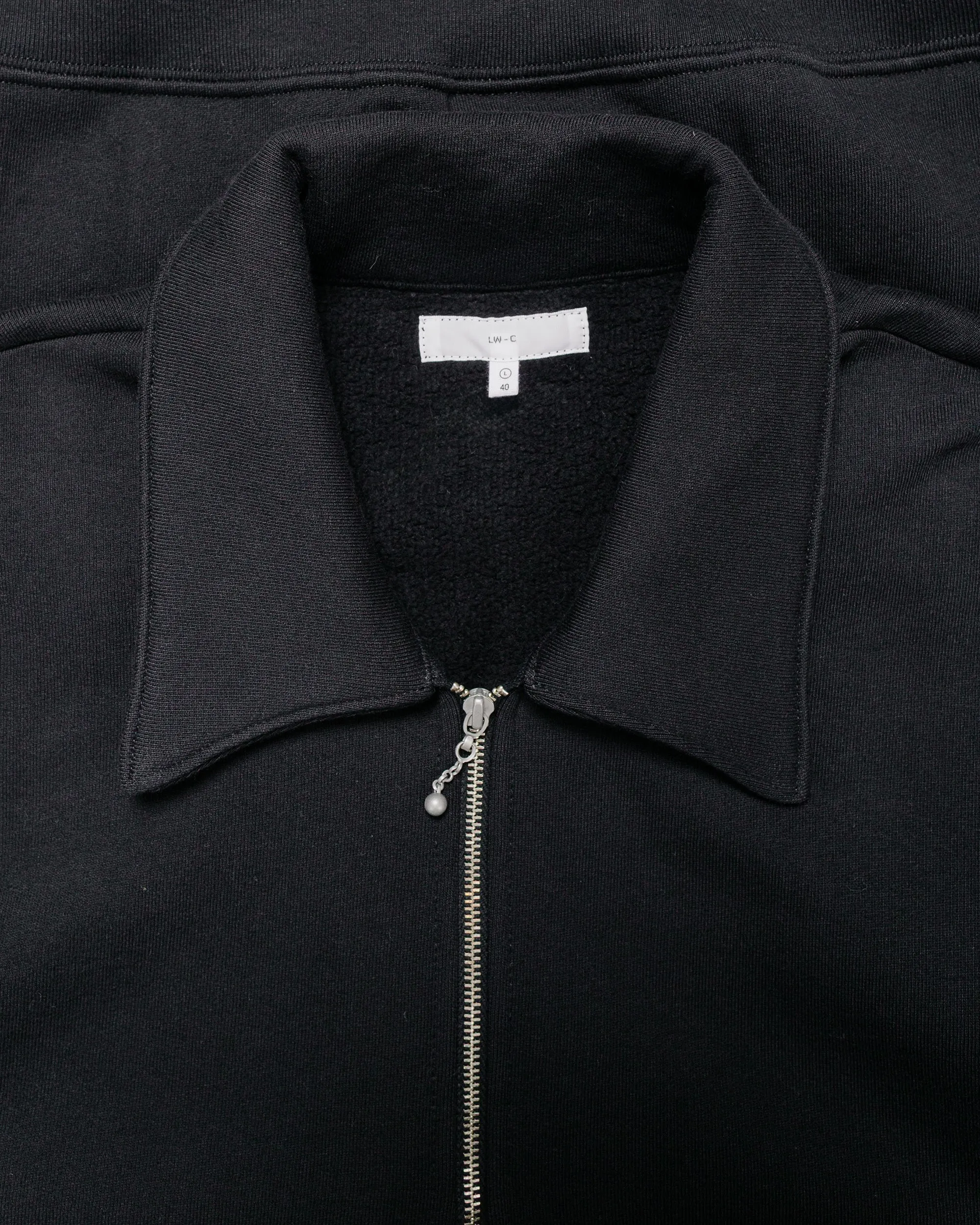 Lady White Co. Cotton Wool Quarter Zip Sweatshirt Black sold by Lost & Found product image thumbnail 5