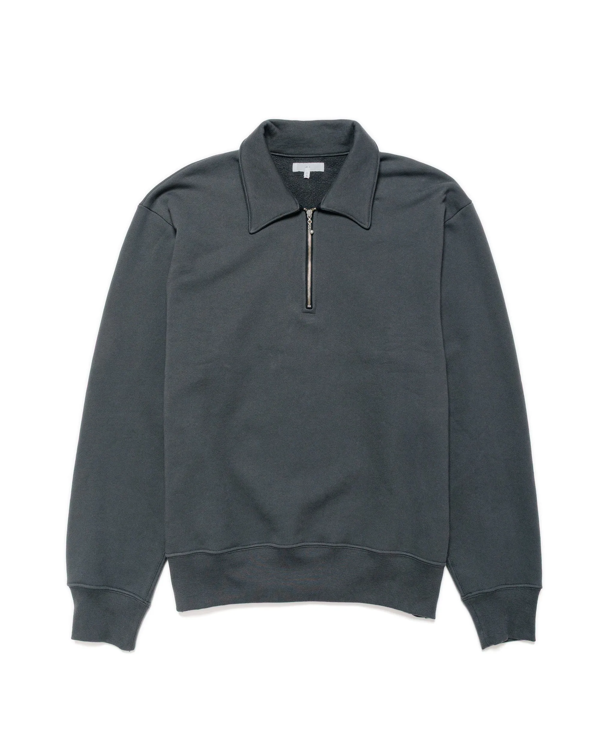 Lady White Co. Cotton Wool Quarter Zip Sweatshirt Faded Black sold by Lost & Found