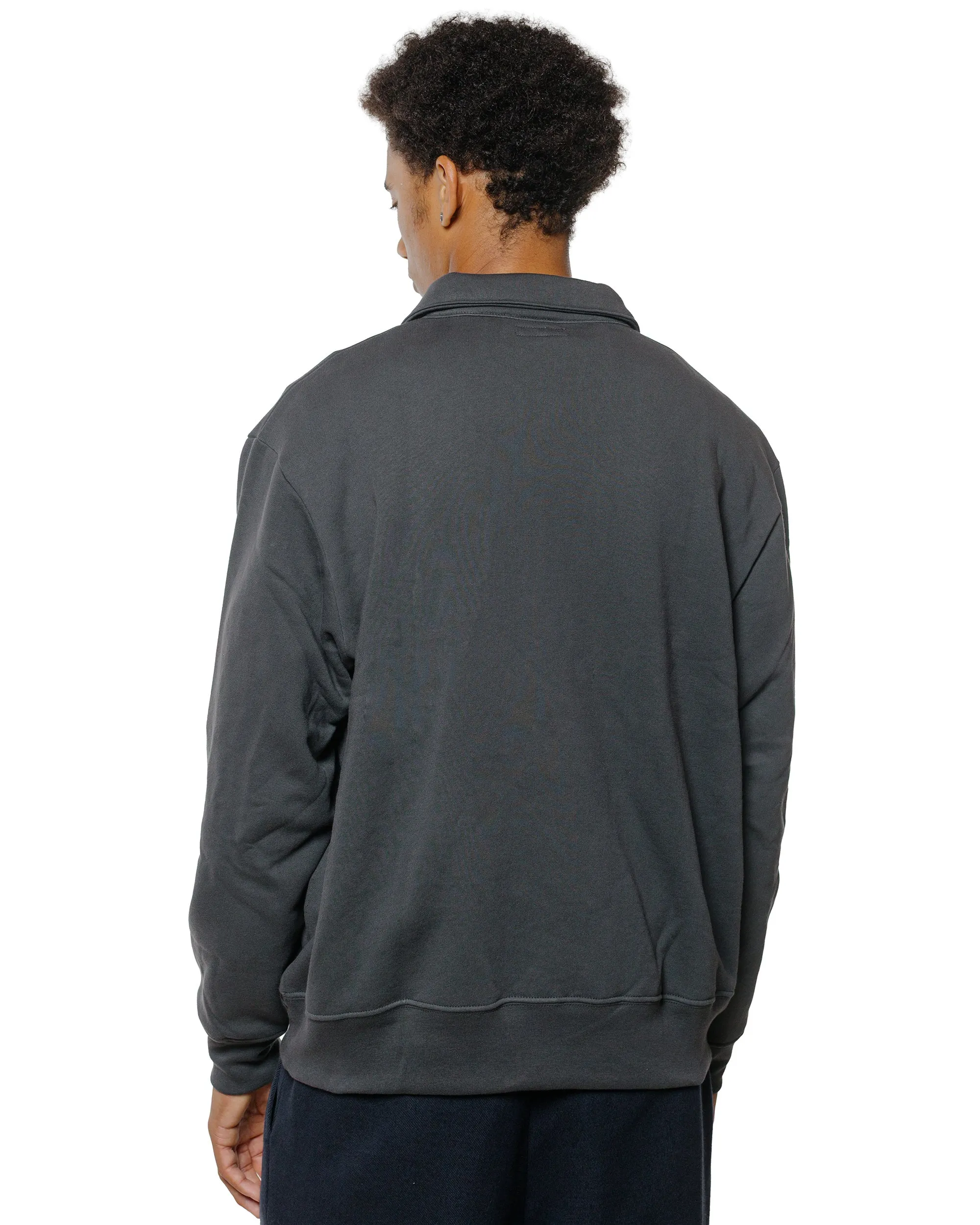 Lady White Co. Cotton Wool Quarter Zip Sweatshirt Faded Black sold by Lost & Found product image thumbnail 3