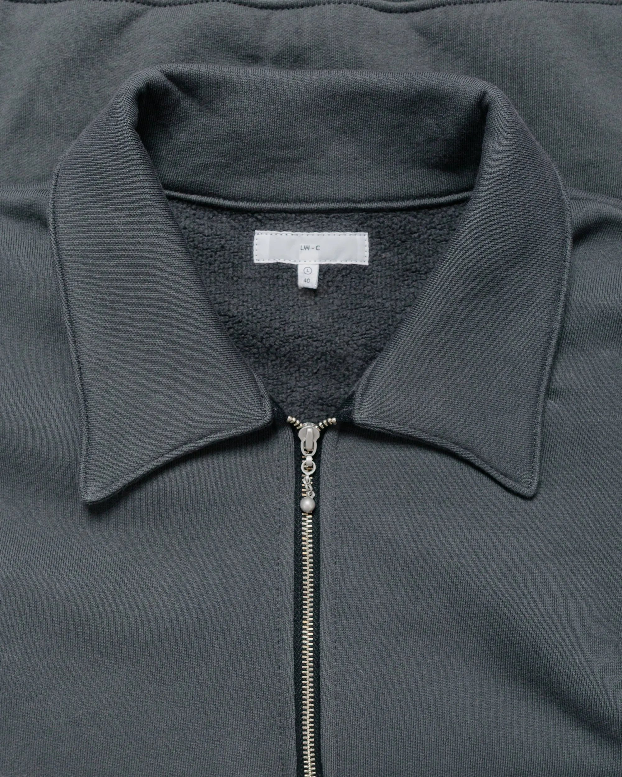 Lady White Co. Cotton Wool Quarter Zip Sweatshirt Faded Black sold by Lost & Found product image thumbnail 5