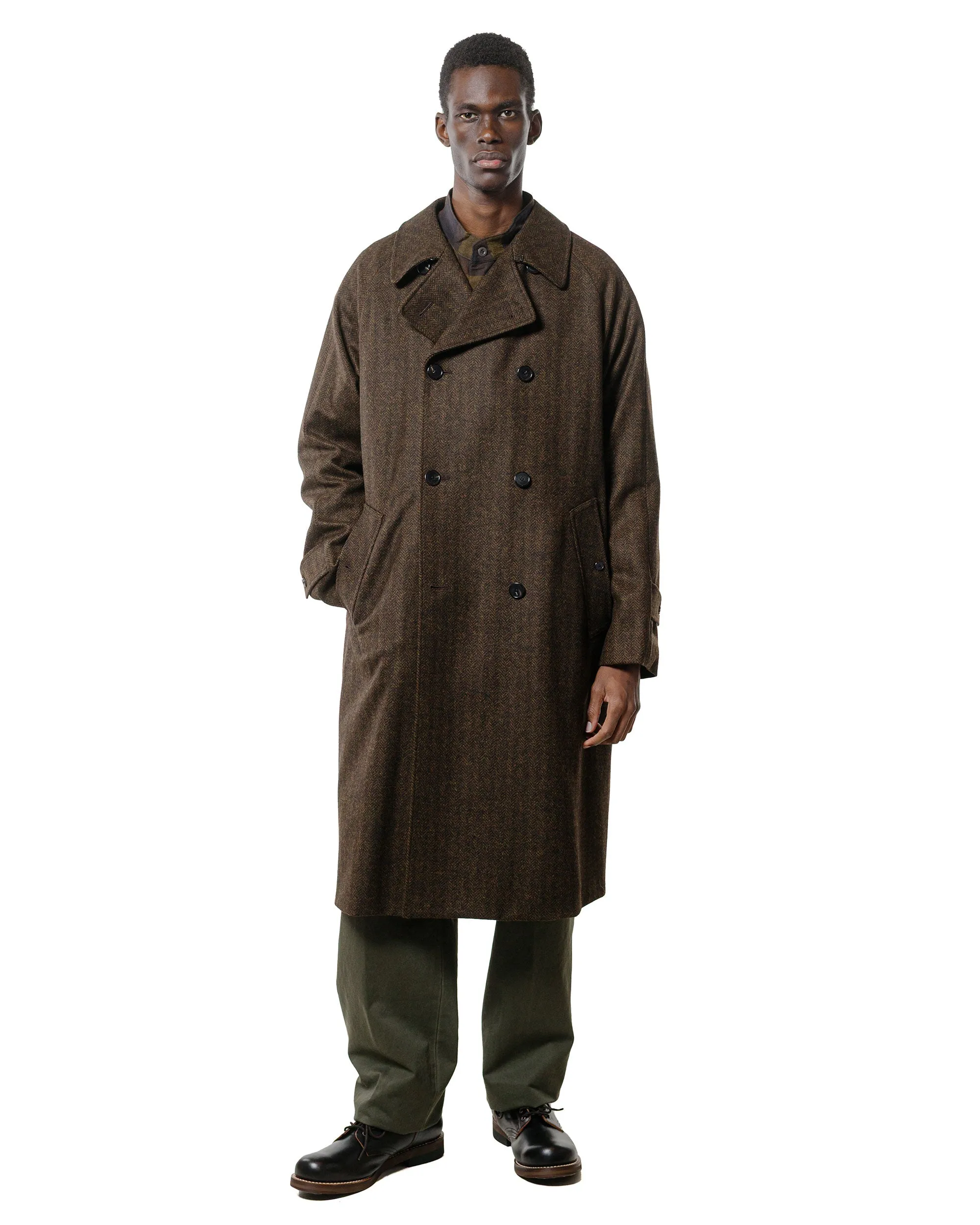 Cohérence FouFou II Coat Chevron Tweed Jersey Brown sold by Lost & Found product image thumbnail 2
