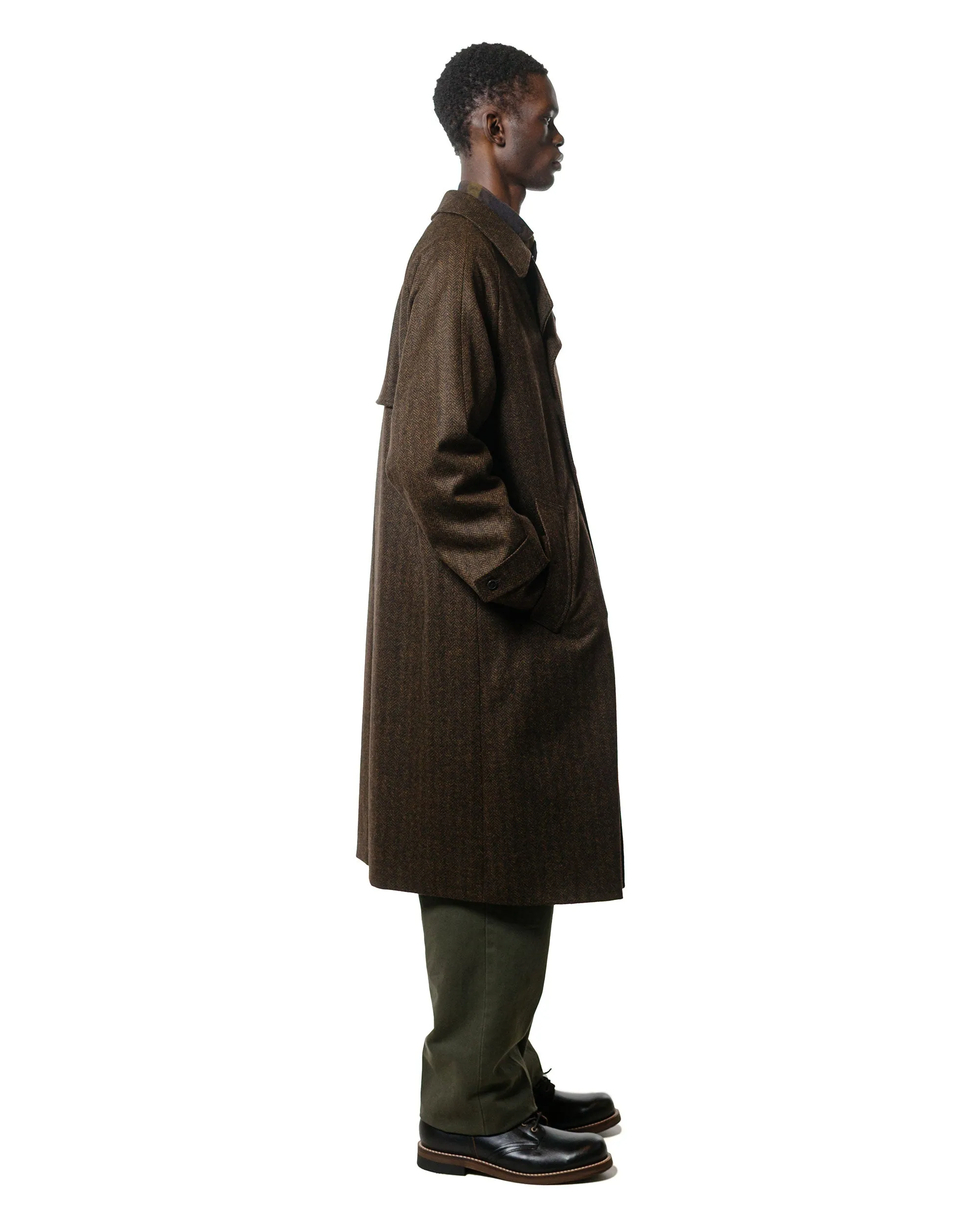 Cohérence FouFou II Coat Chevron Tweed Jersey Brown sold by Lost & Found product image thumbnail 3