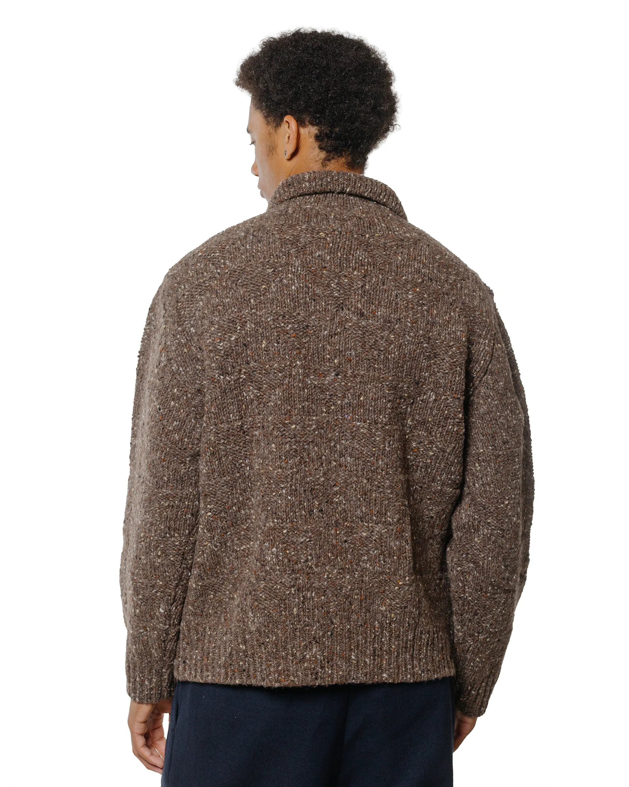 Norse Projects Erik Donegal Diamond Jacket Seal Brown sold by Lost & Found product image thumbnail 3