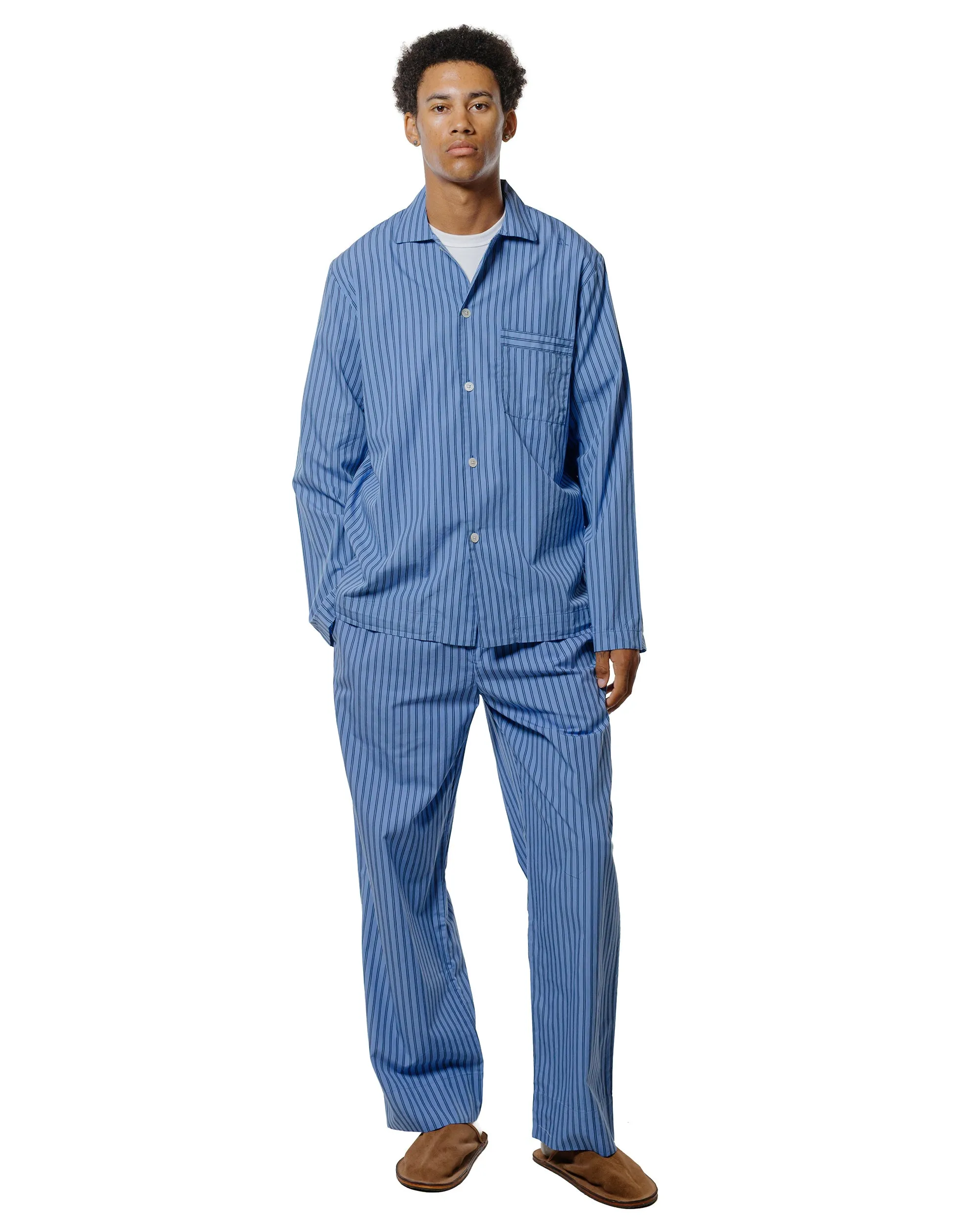 Tekla Poplin Pyjama Pants Boro Stripes sold by Lost & Found product image thumbnail 4